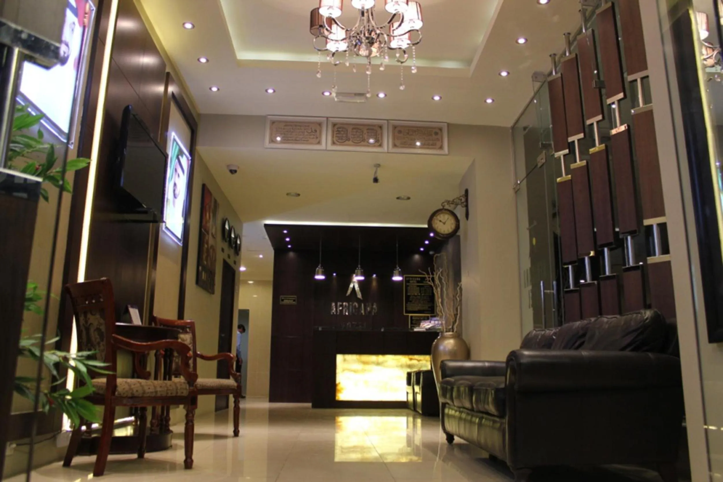 Lobby or reception in Africana Hotel