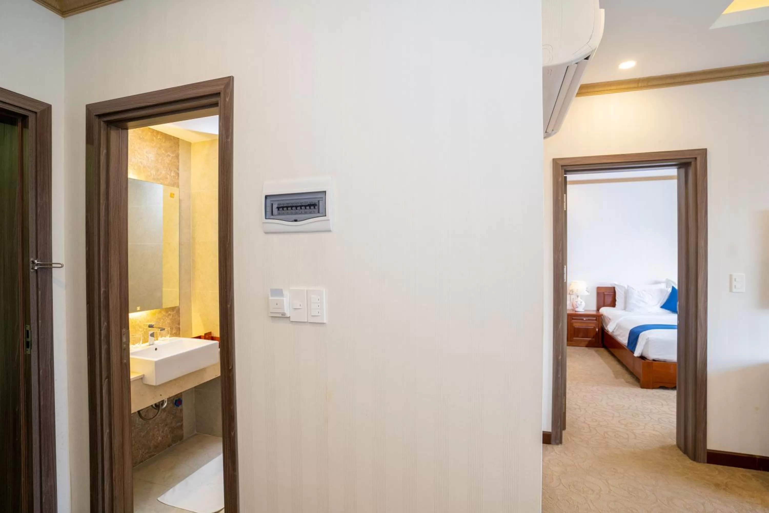 Living room, Bed in Navy Hotel Cam Ranh