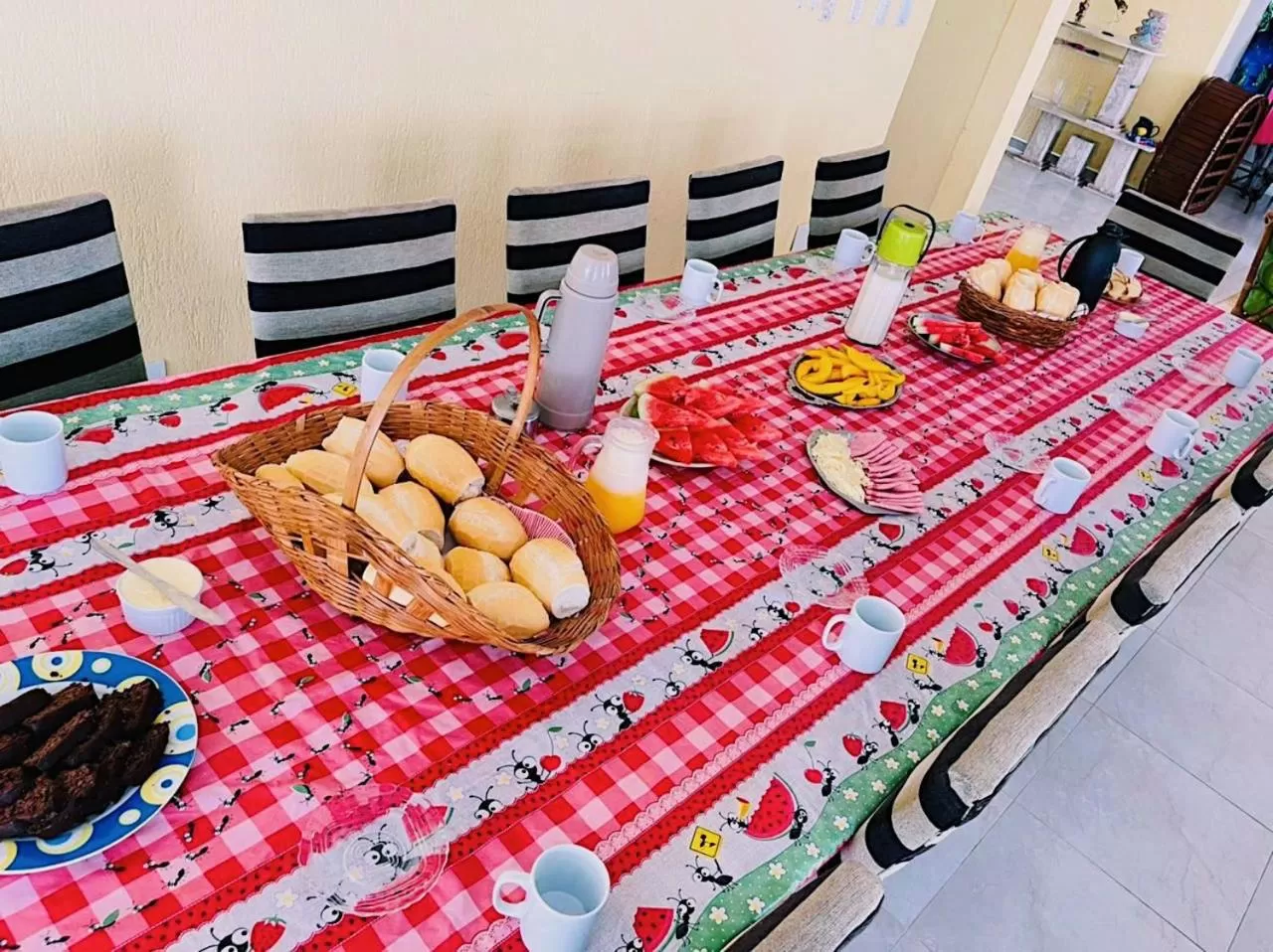 Food and drinks in Hostel e Pousada Bahia Beach