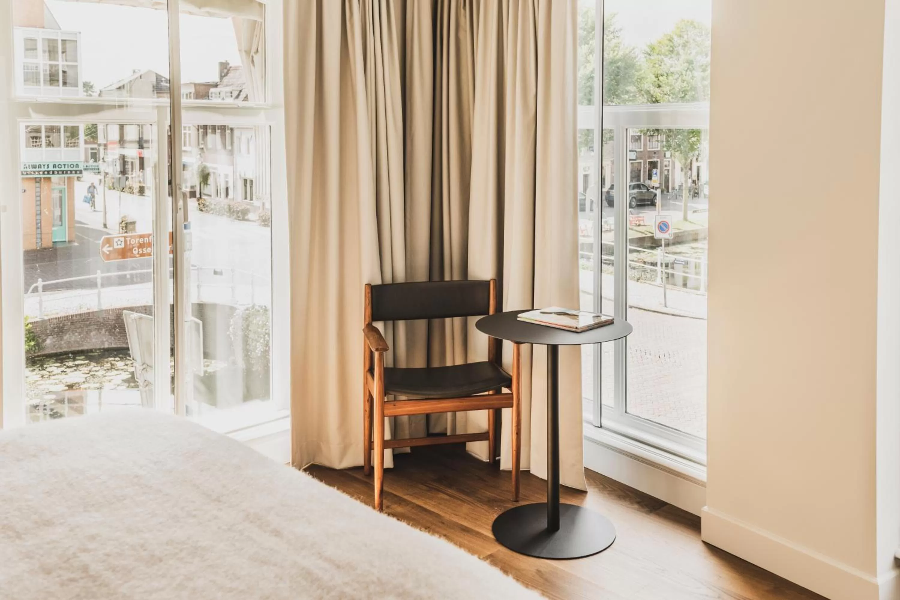 View (from property/room), Bed in Boutique Hotel Weesp