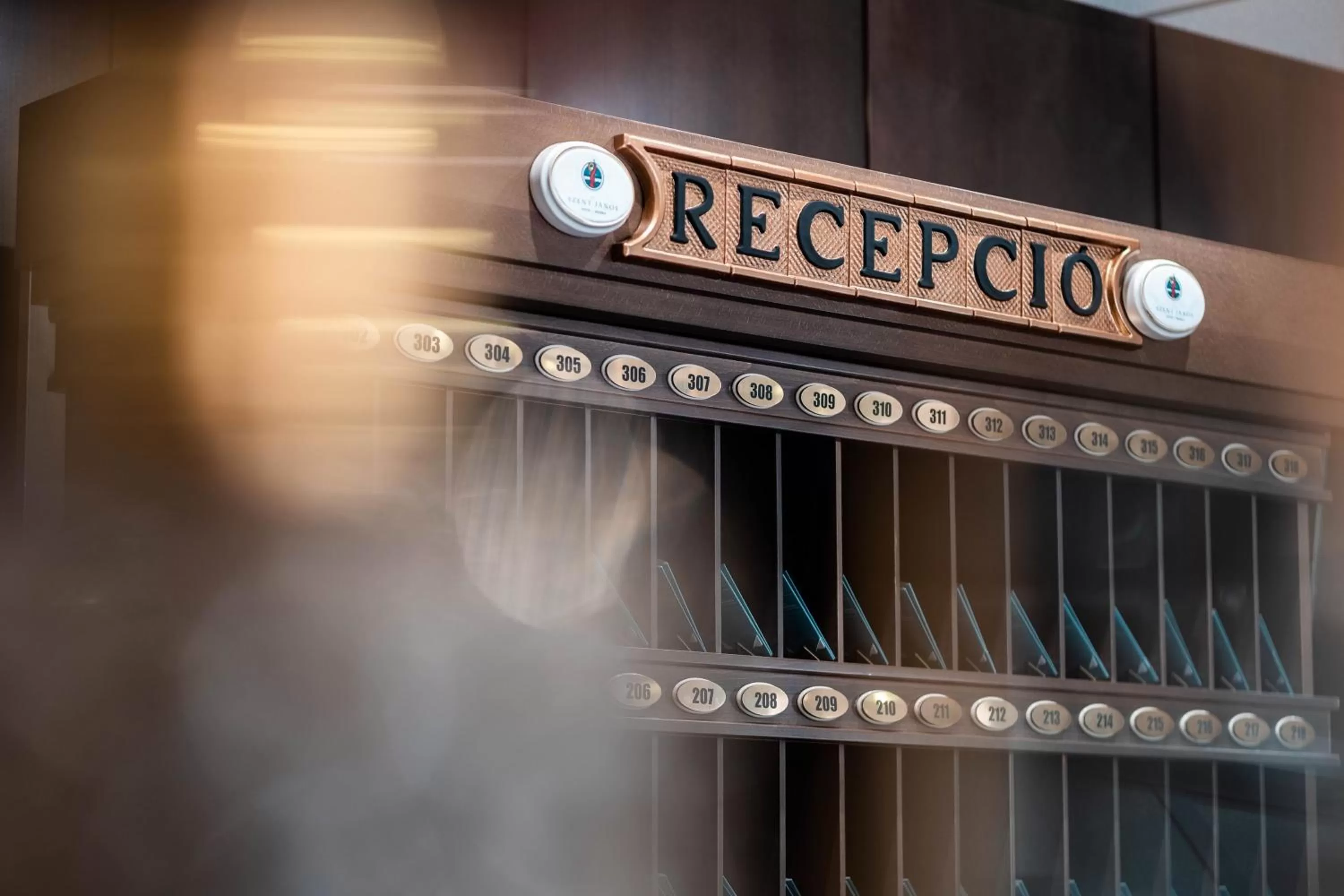 Lobby or reception, Property Logo/Sign in Szent János Hotel