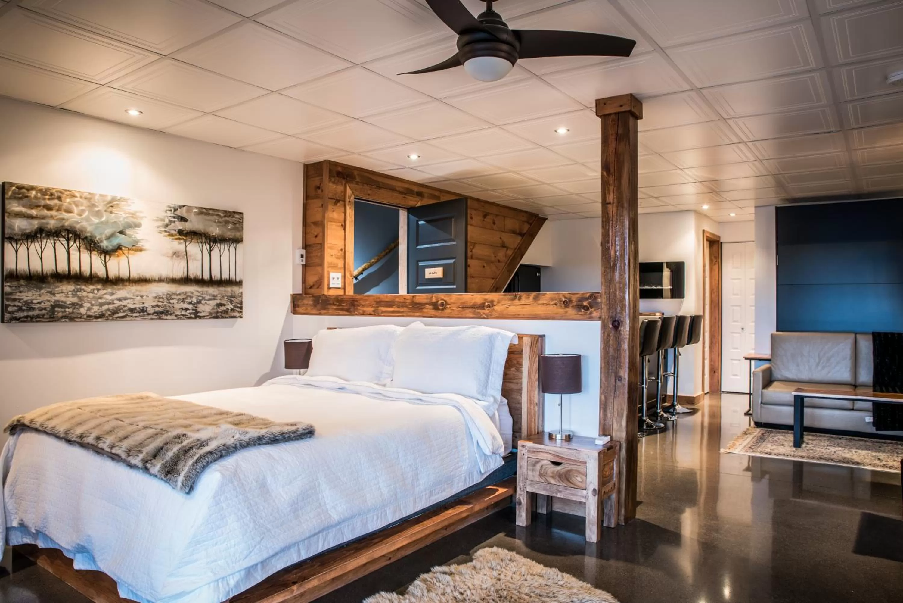 Deluxe Double Studio in Gîte du Haut des Arbres