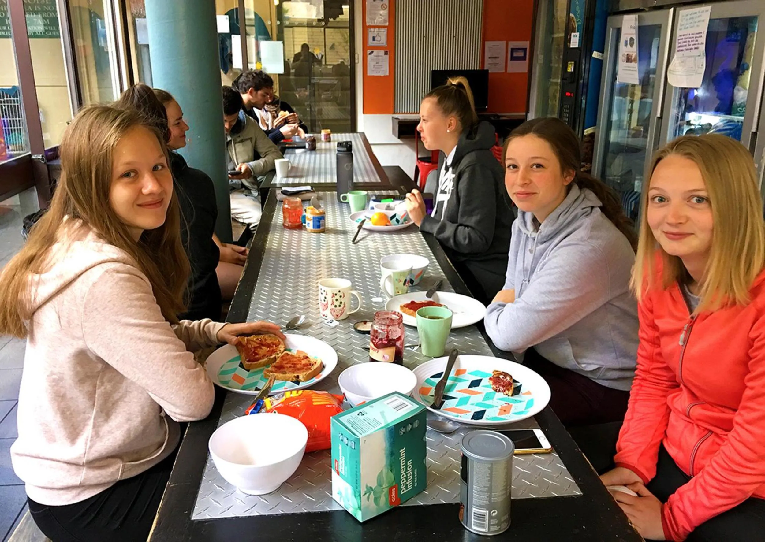 Communal kitchen in Original Backpackers