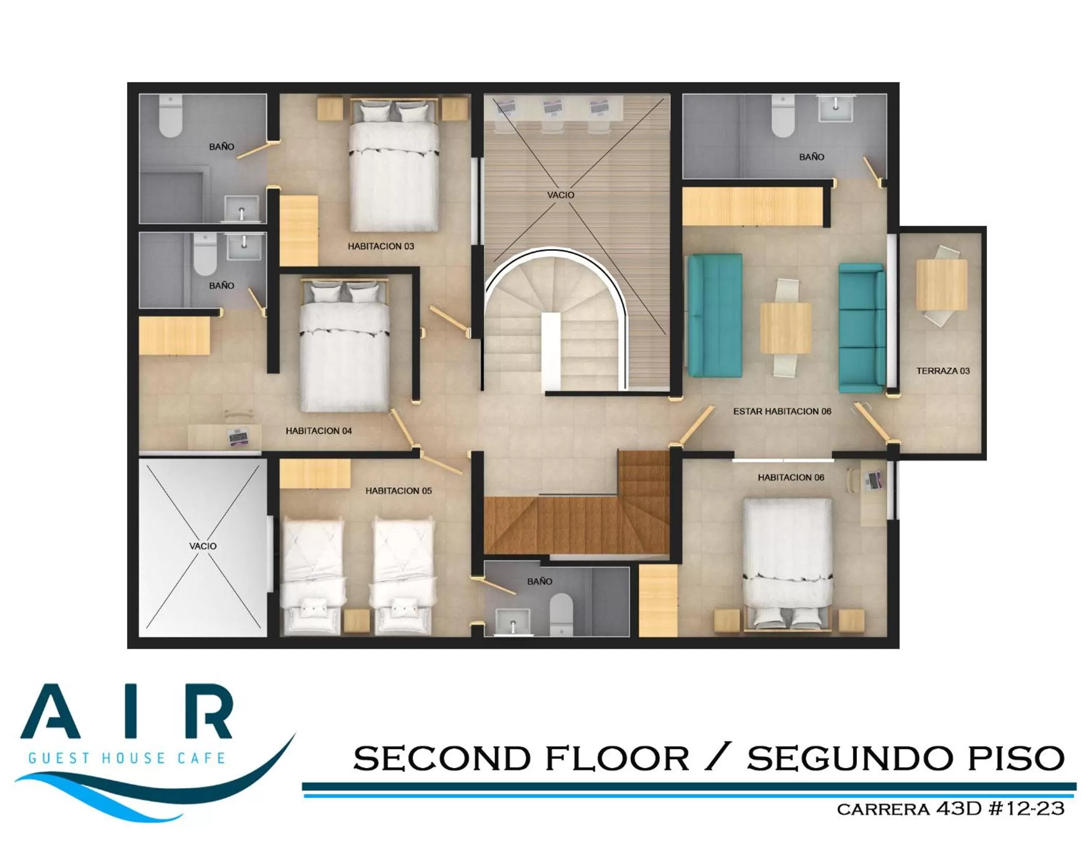 Floor Plan in Air Guest House
