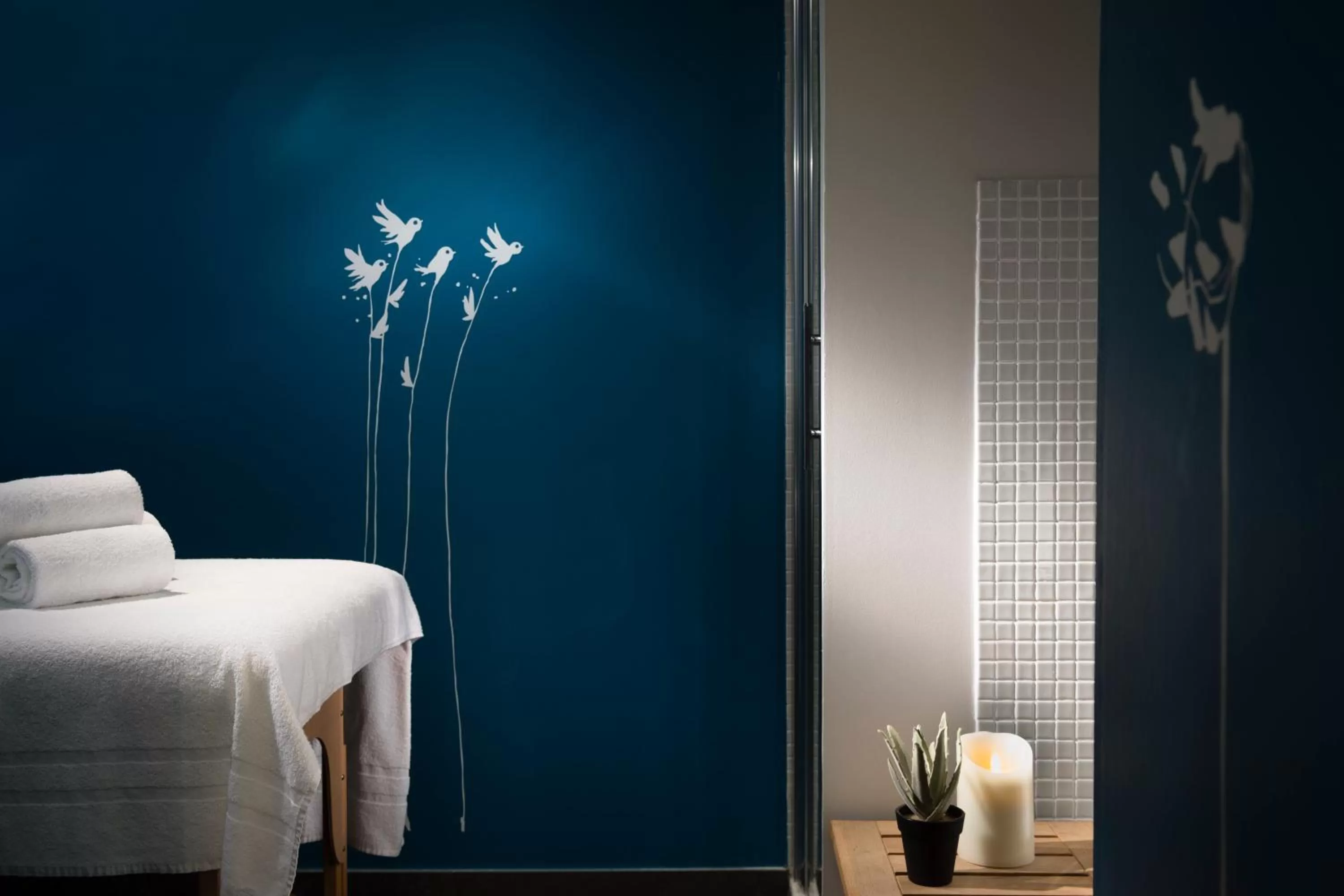 Massage, Bed in Hôtel Marais Hôme