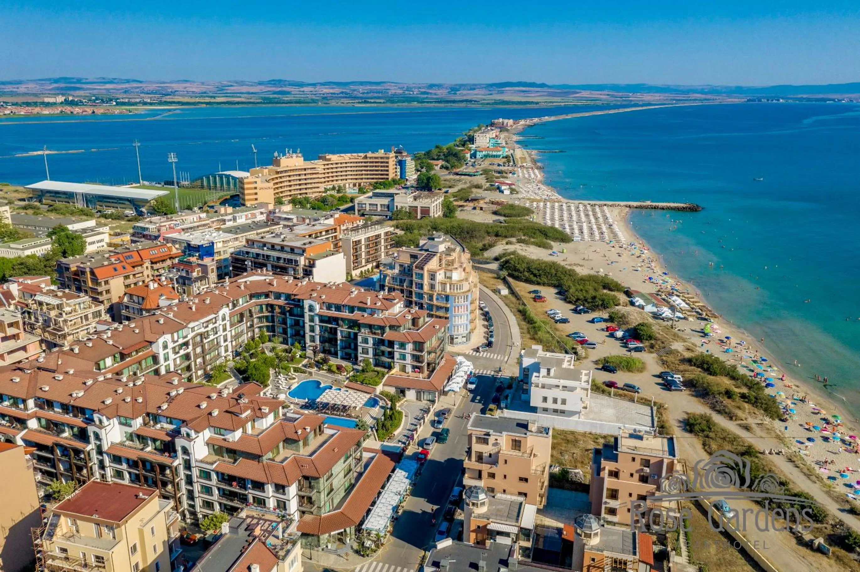 Beach, Bird's-eye View in Rose Gardens Apart Hotel