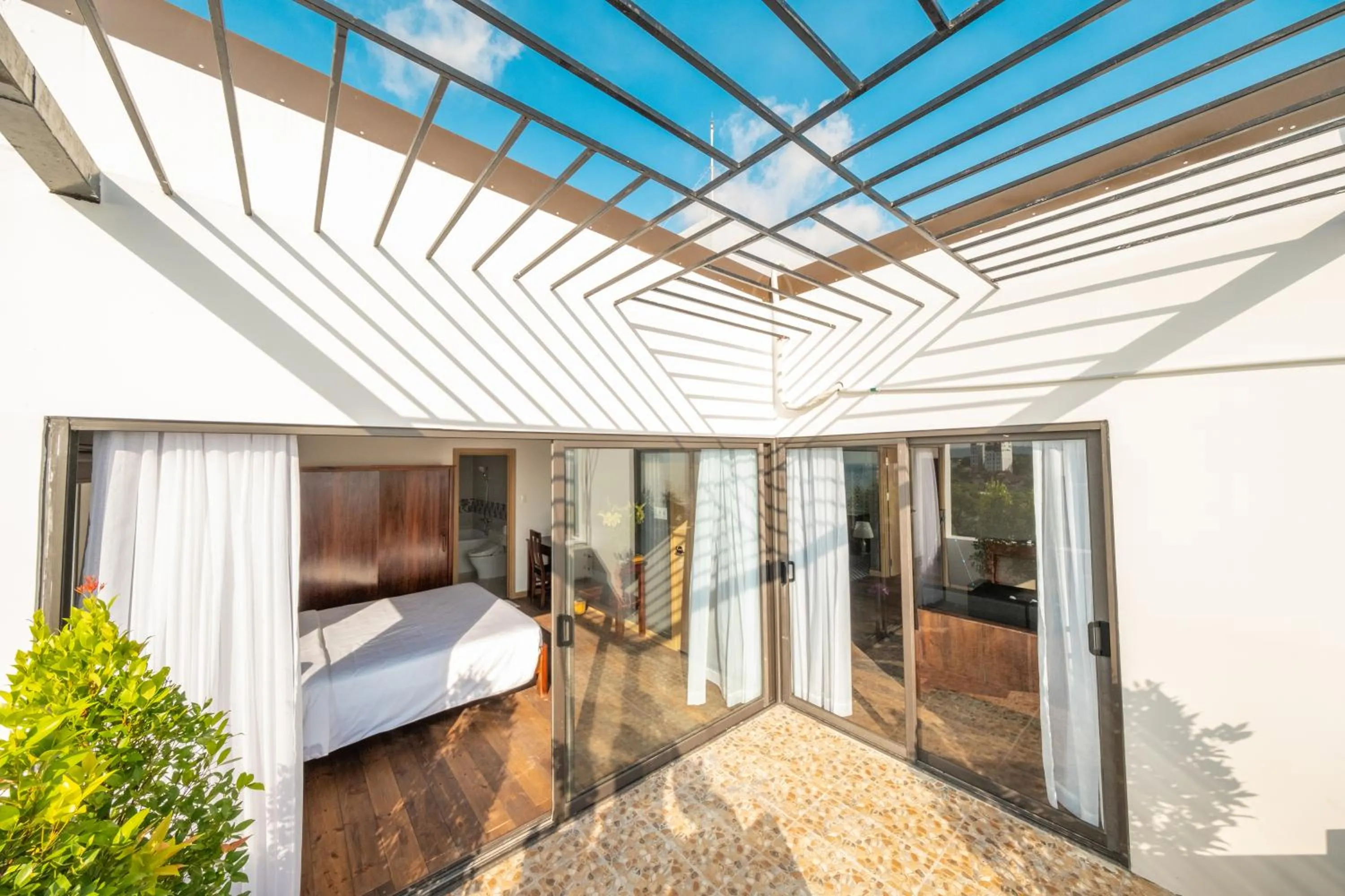 Balcony/Terrace, Bed in Gaia Hotel Phu Quoc