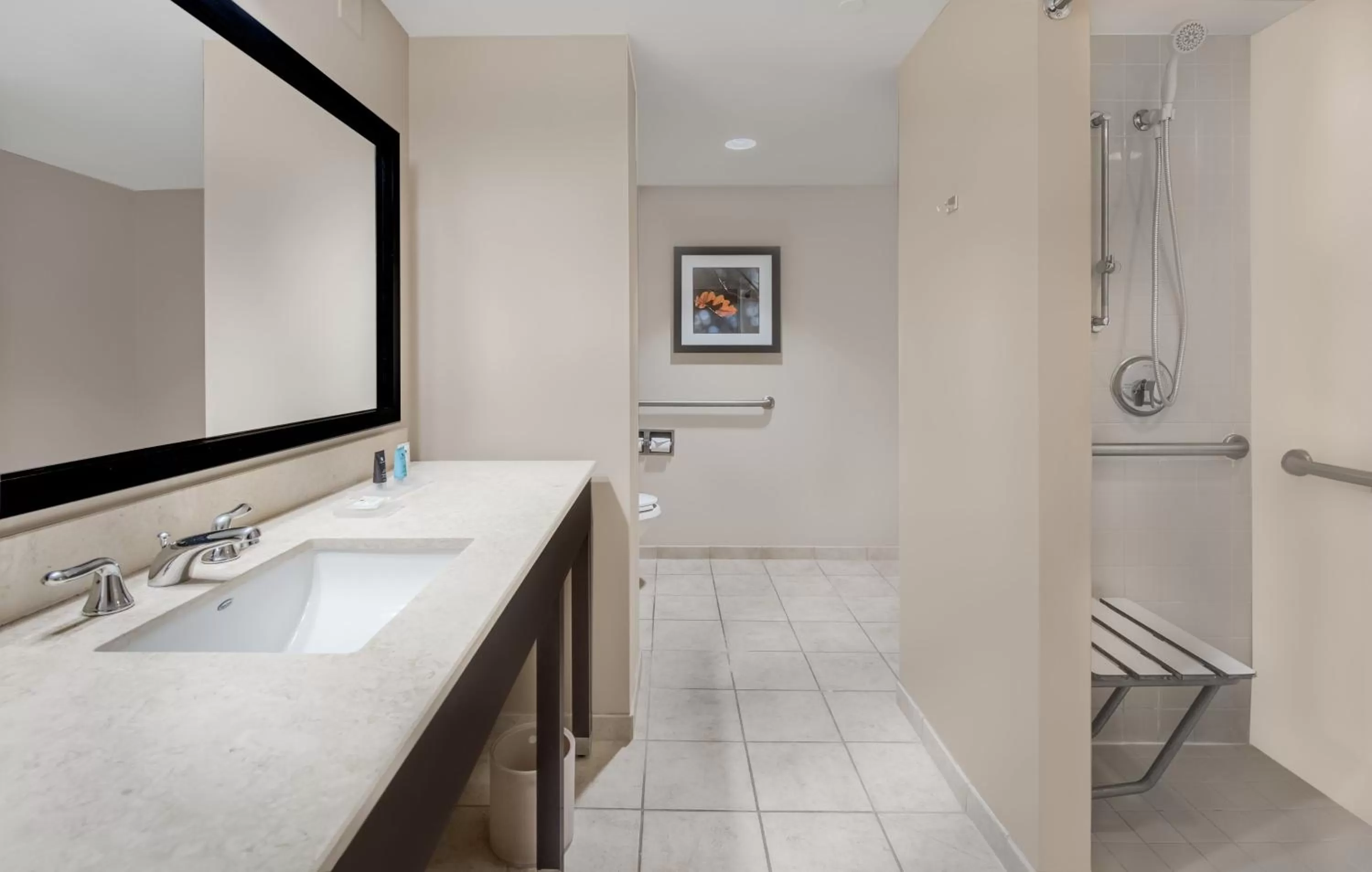 Bathroom in Crowne Plaza Cleveland at Playhouse Square by IHG