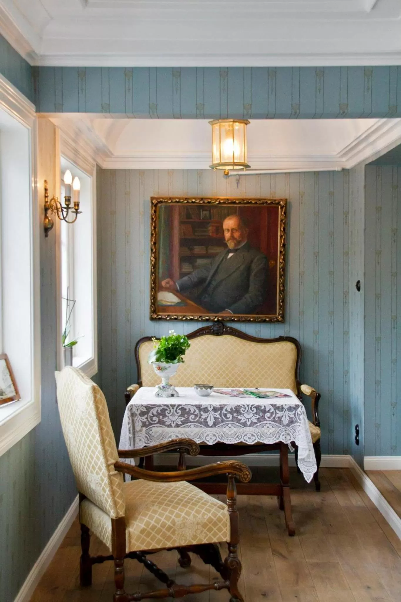 Decorative detail, Bed in Hotel Kong Carl - Unike Hoteller