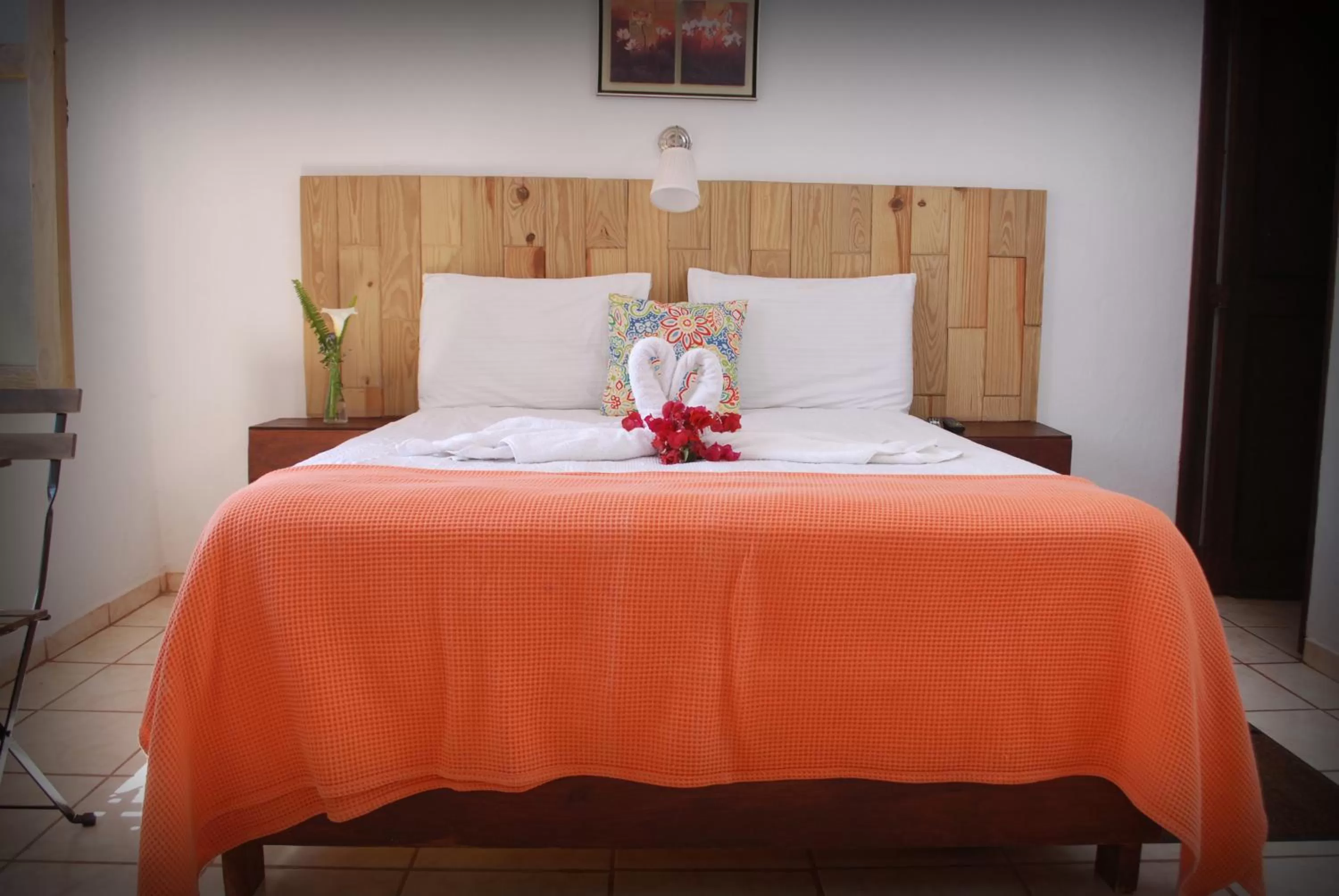 Bed in Hotel Rancho Constanza & Cabañas de la Montaña