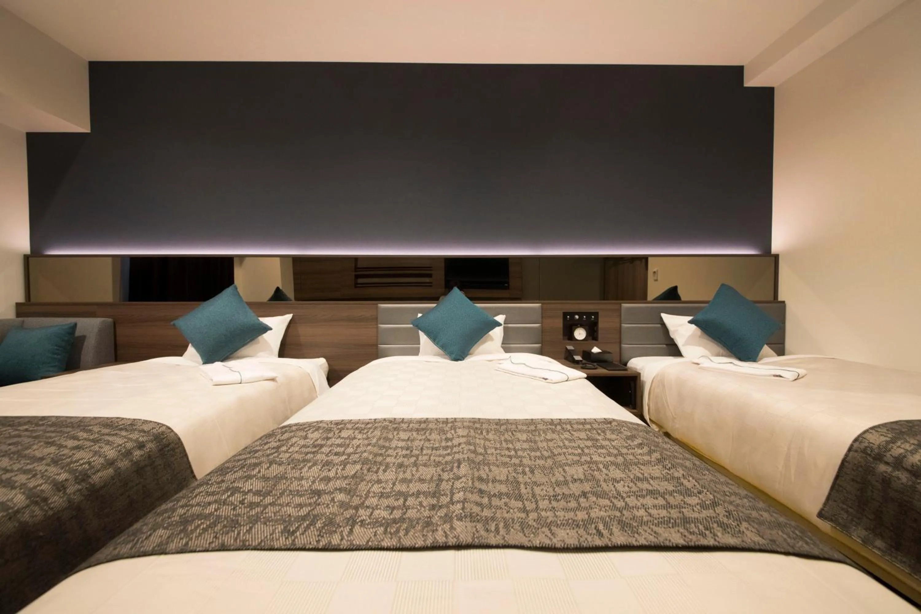 Bed in Quintessa Hotel Fukuoka Tenjin Minami