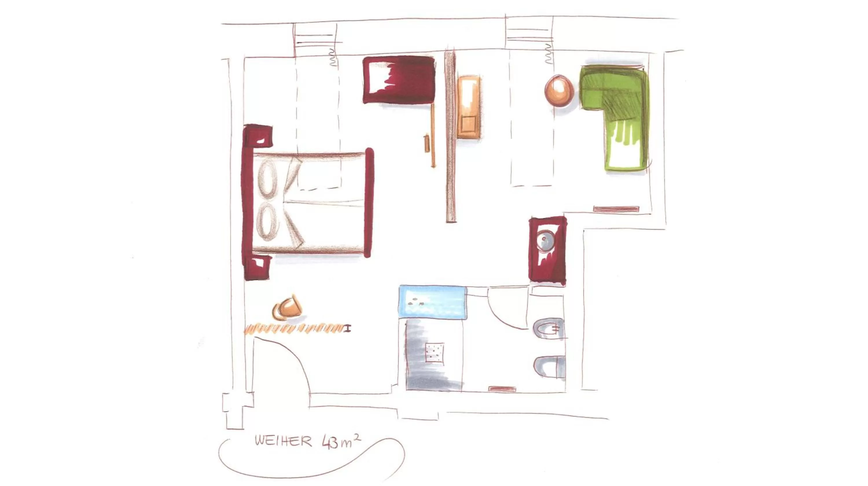 Floor plan in Niedermairhof