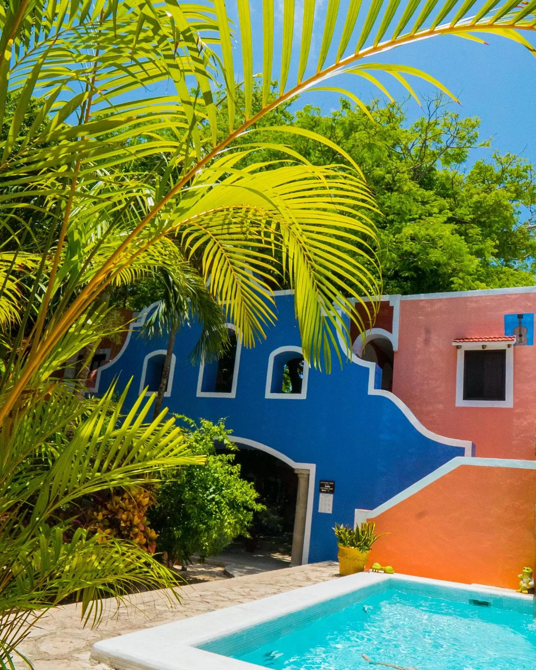 Swimming pool in Hotel Casa de las Flores