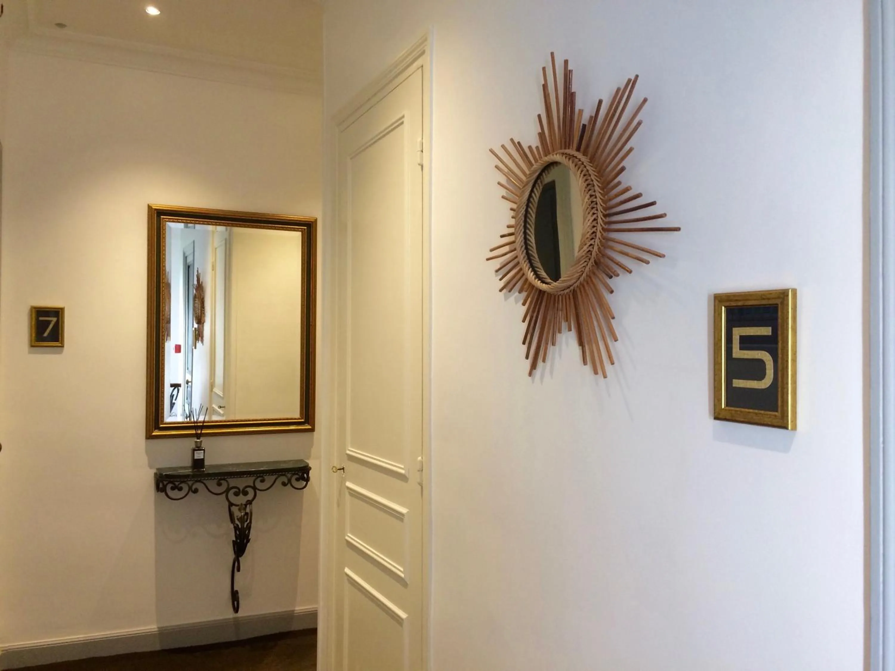 On site in Hotel Villa Rose