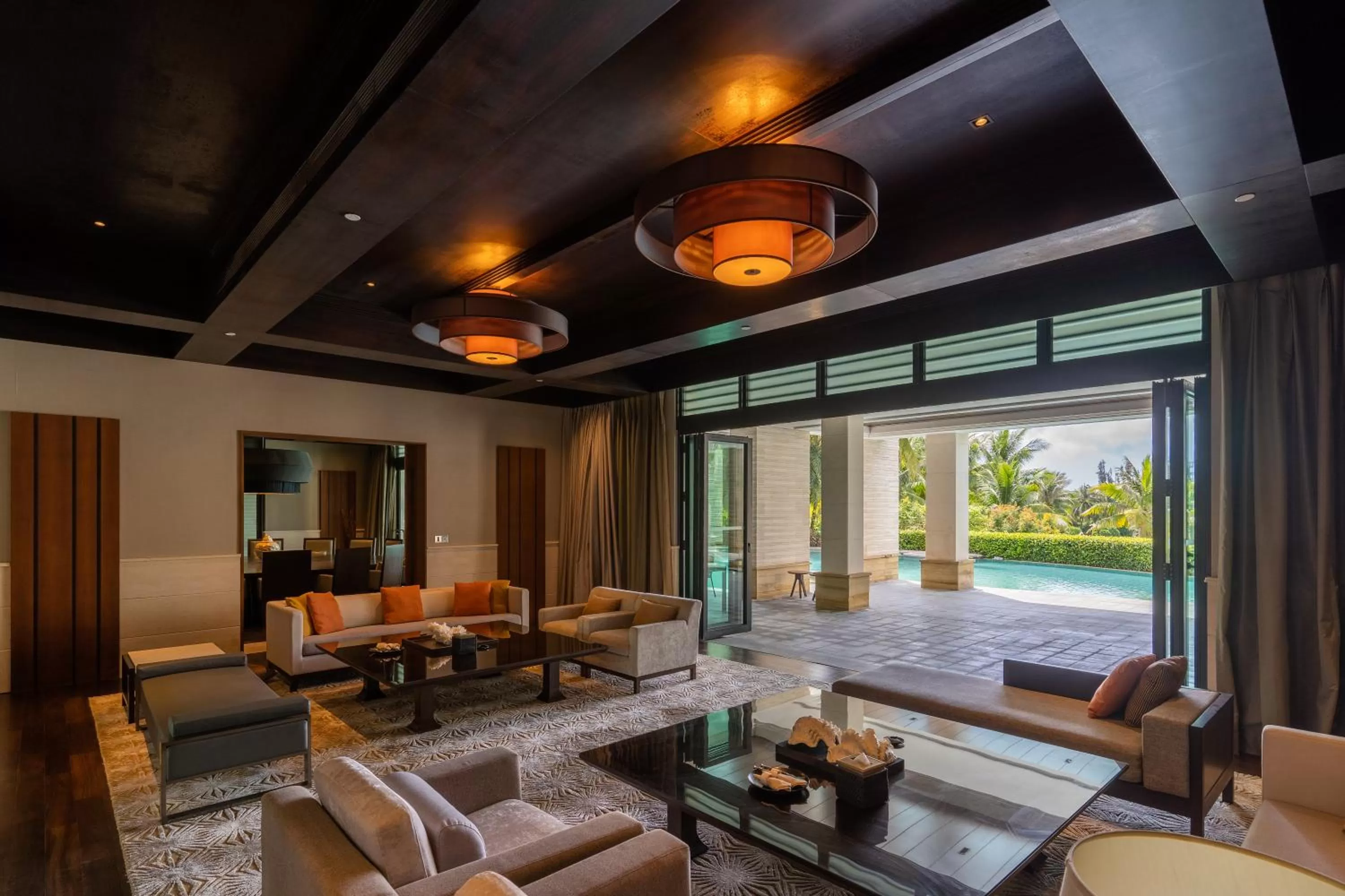 Living room in Raffles Hainan Clear Water Bay