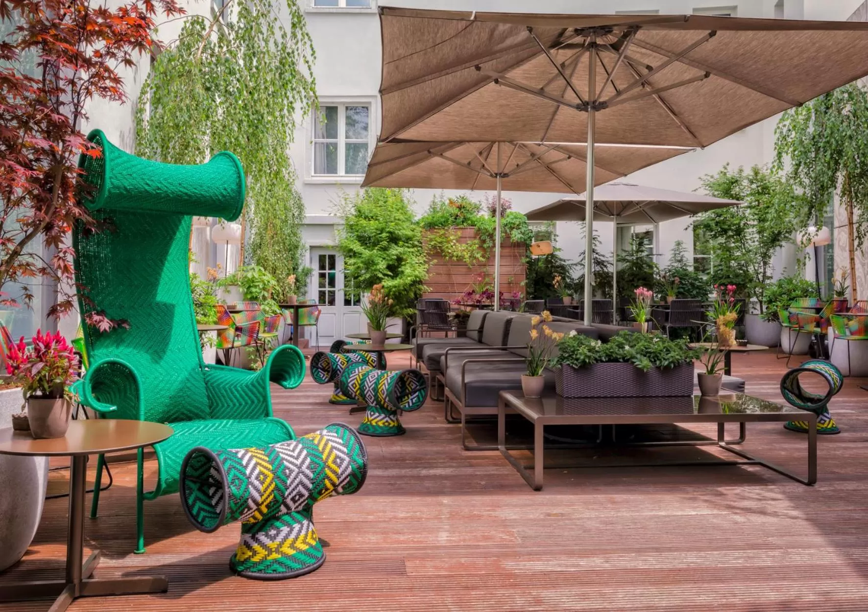 Balcony/Terrace in Das Stue