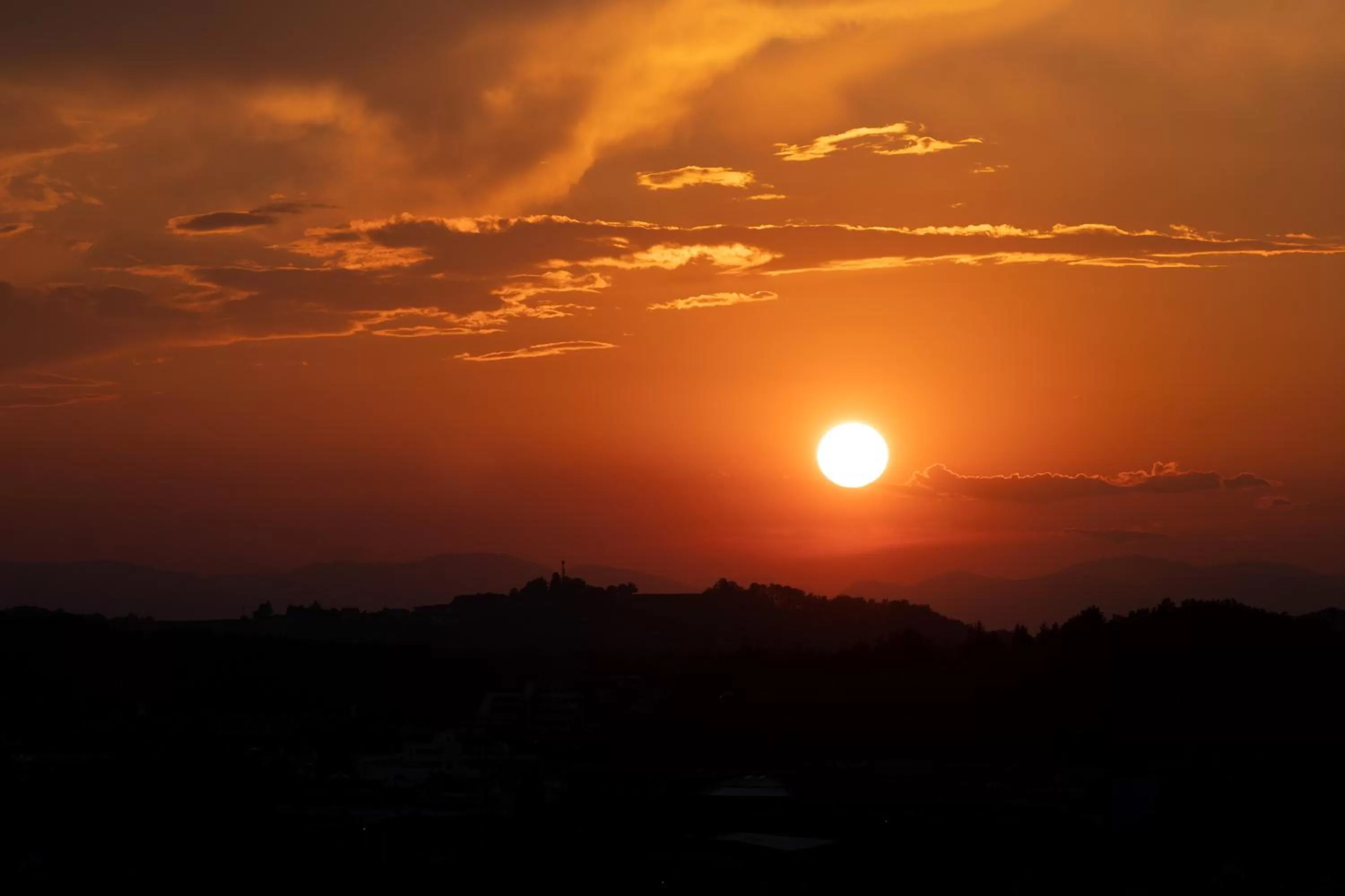 Sunset in Hotel Garni Oasis Loipersdorf