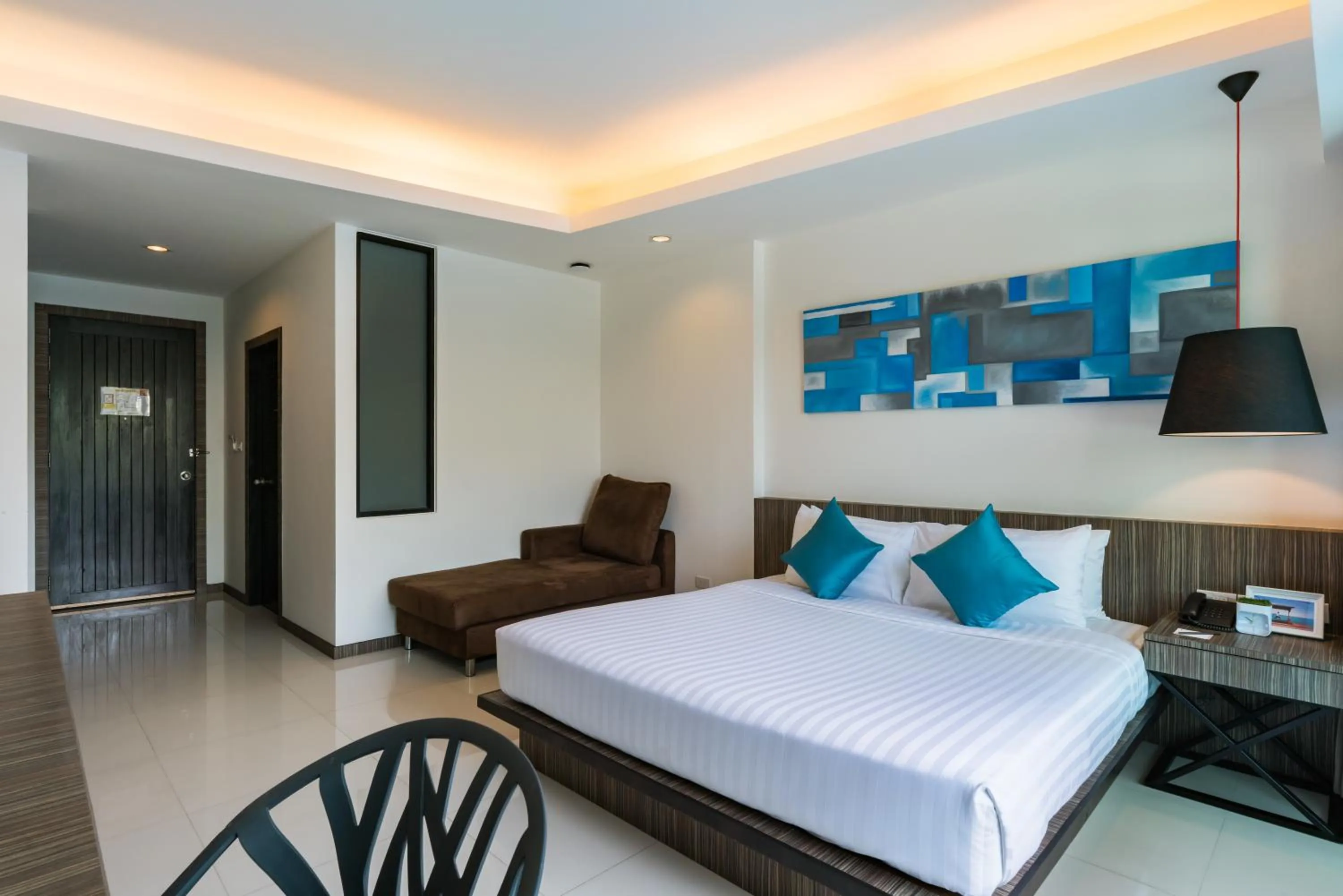 Bed in Hotel J Residence Pattaya