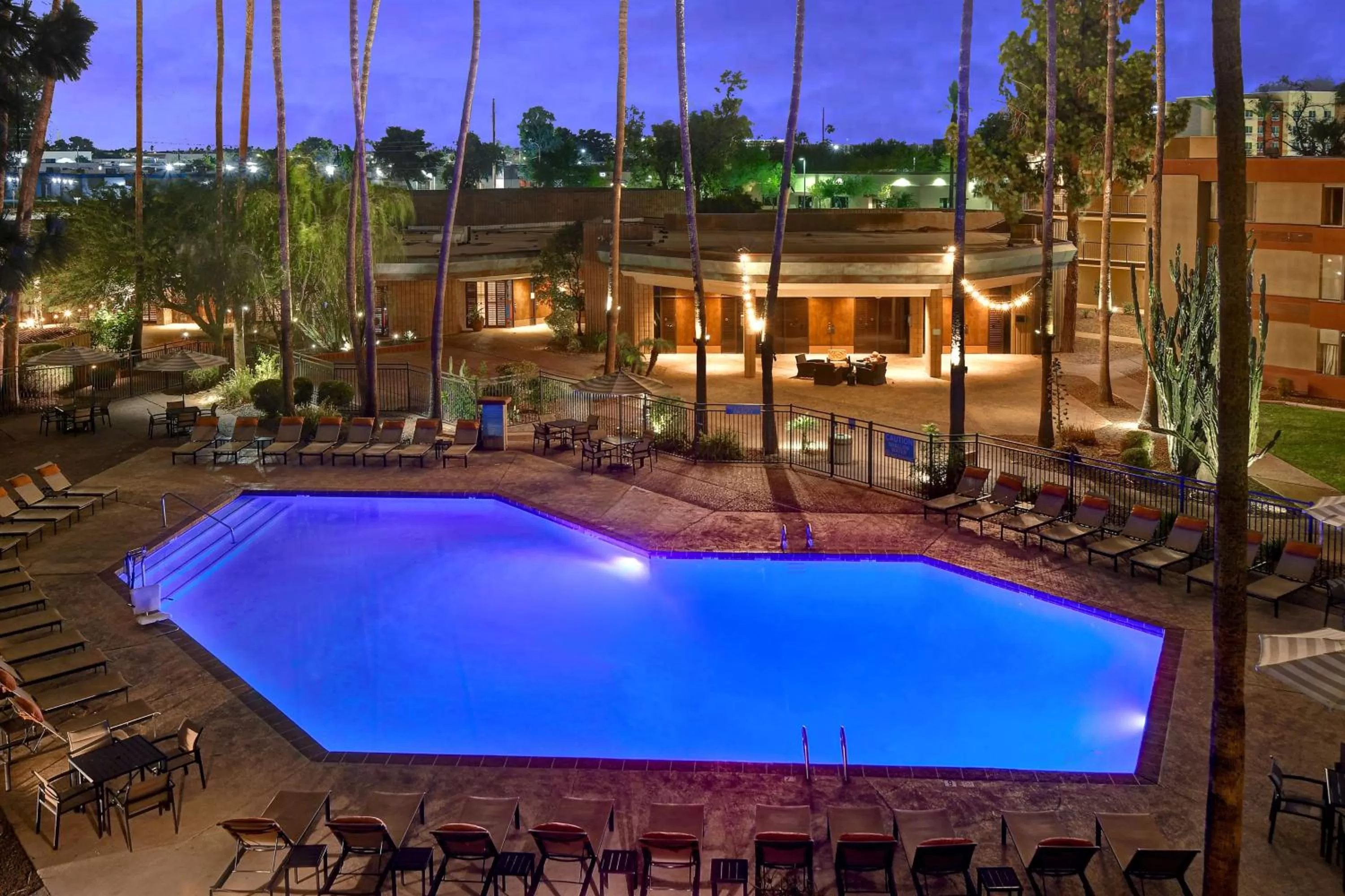 Pool view in DoubleTree by Hilton Phoenix- Tempe