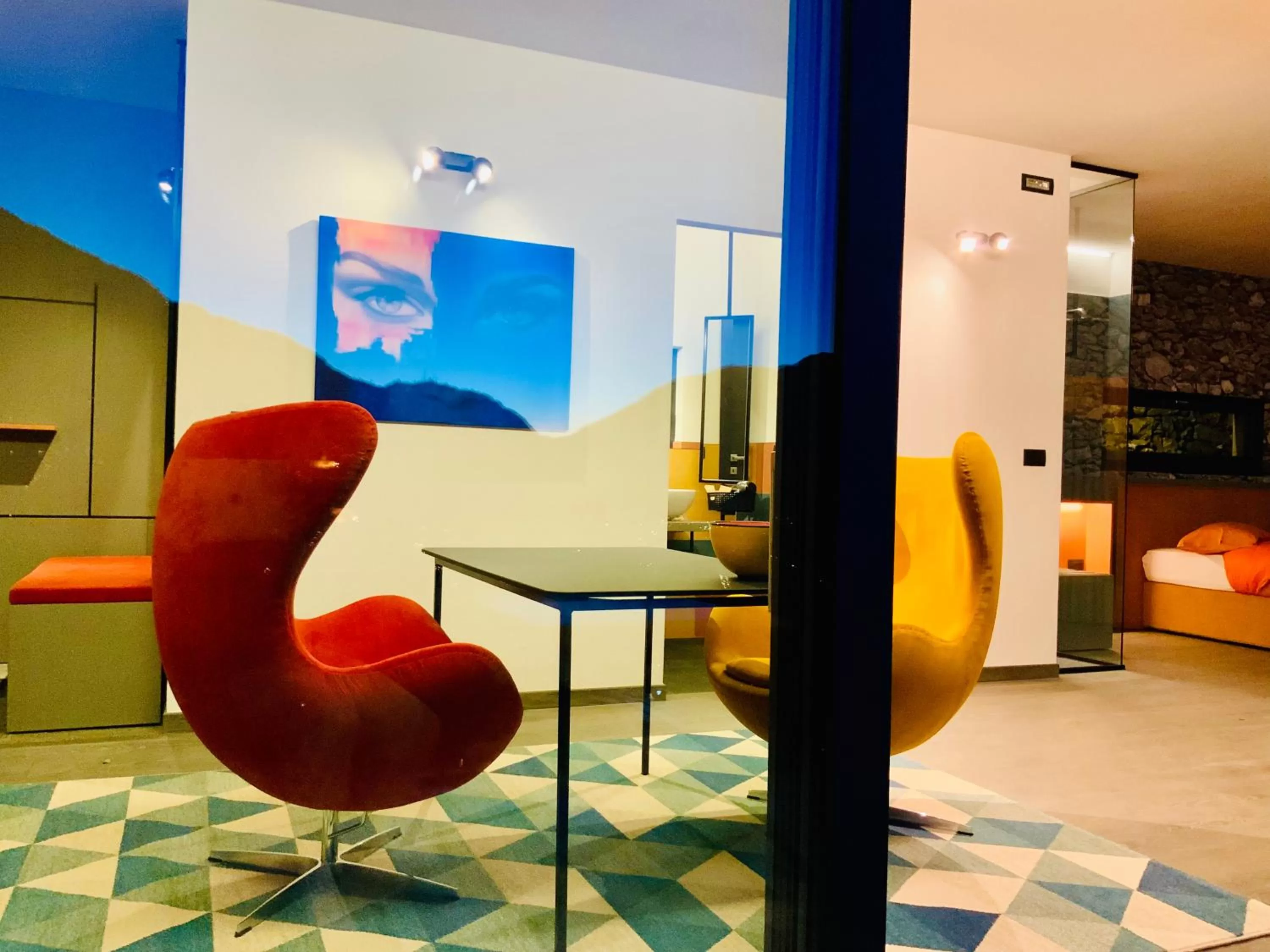 Living room in Cà Rossa #GLAMOUR