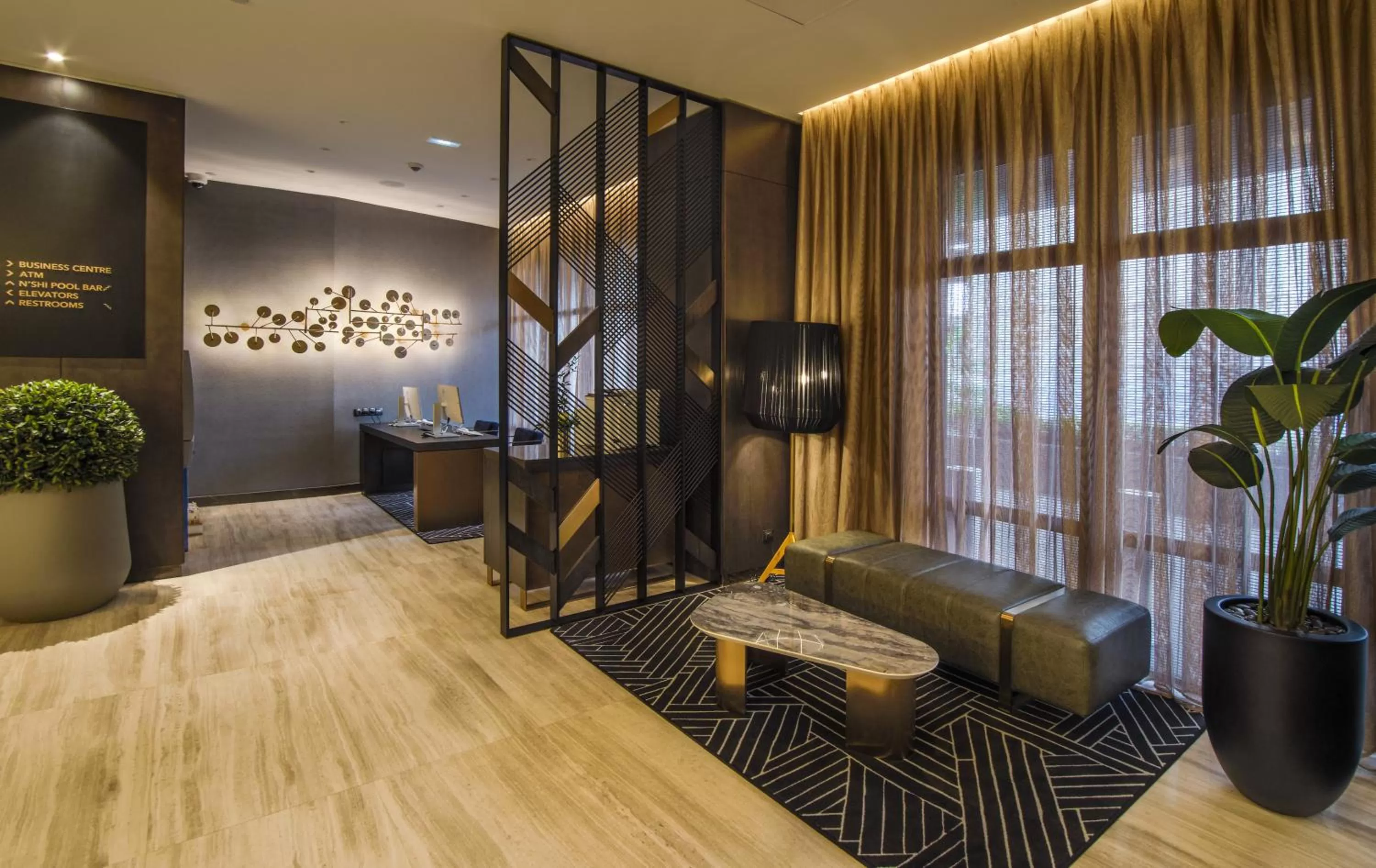 Lobby or reception in K Hotel Douala