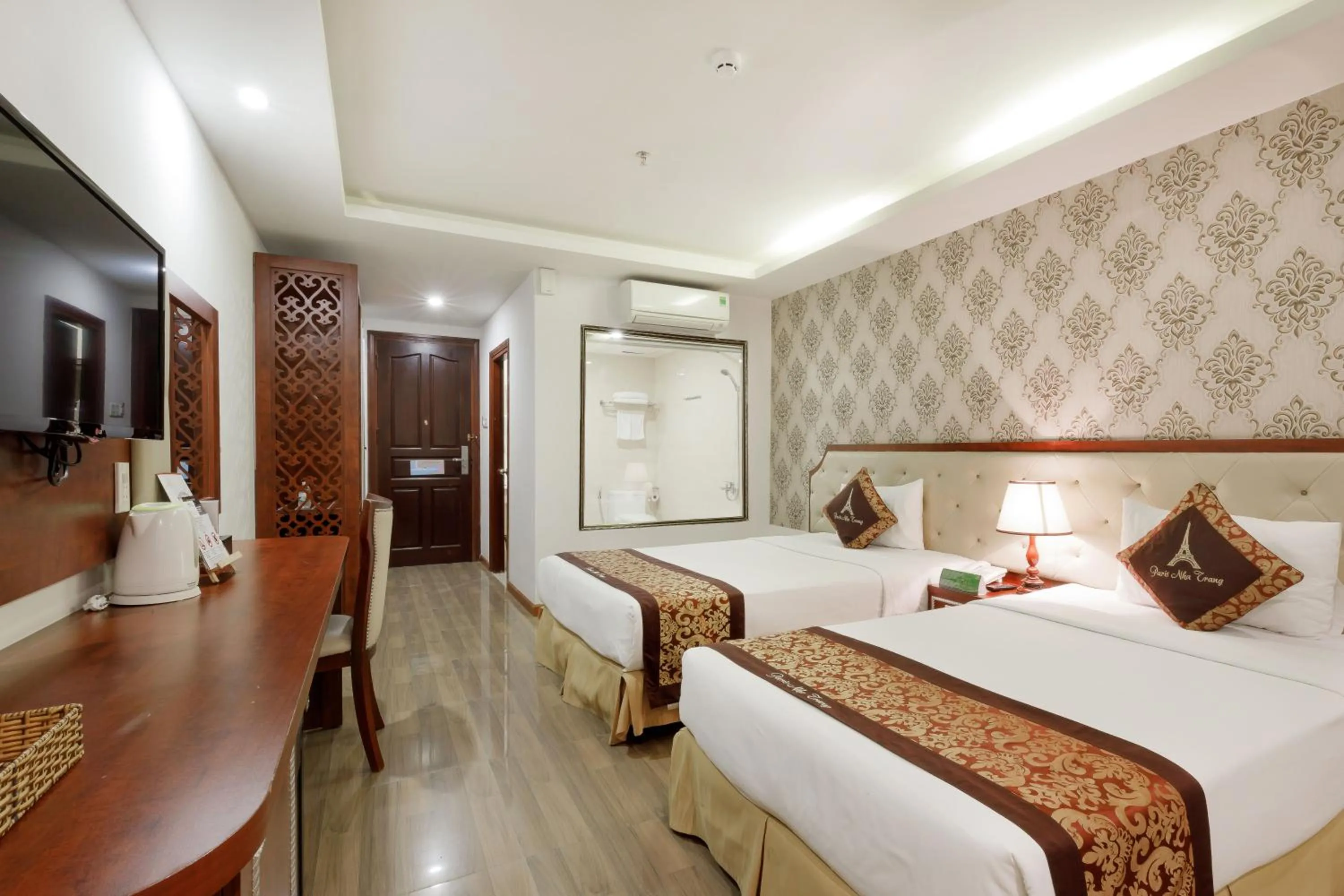 Bathroom, Bed in Paris Luxury Hotel & Apartment Nha Trang