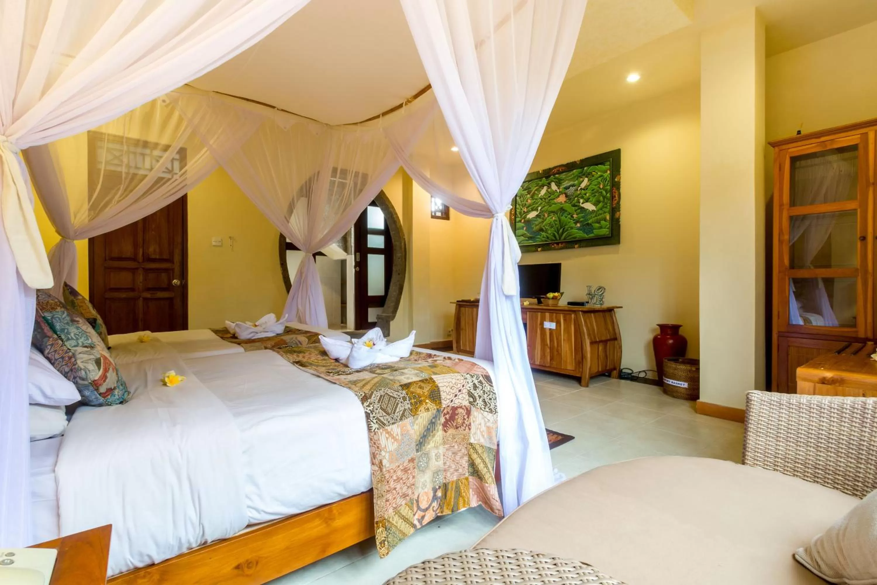 Bed in Ubud Aura Retreat