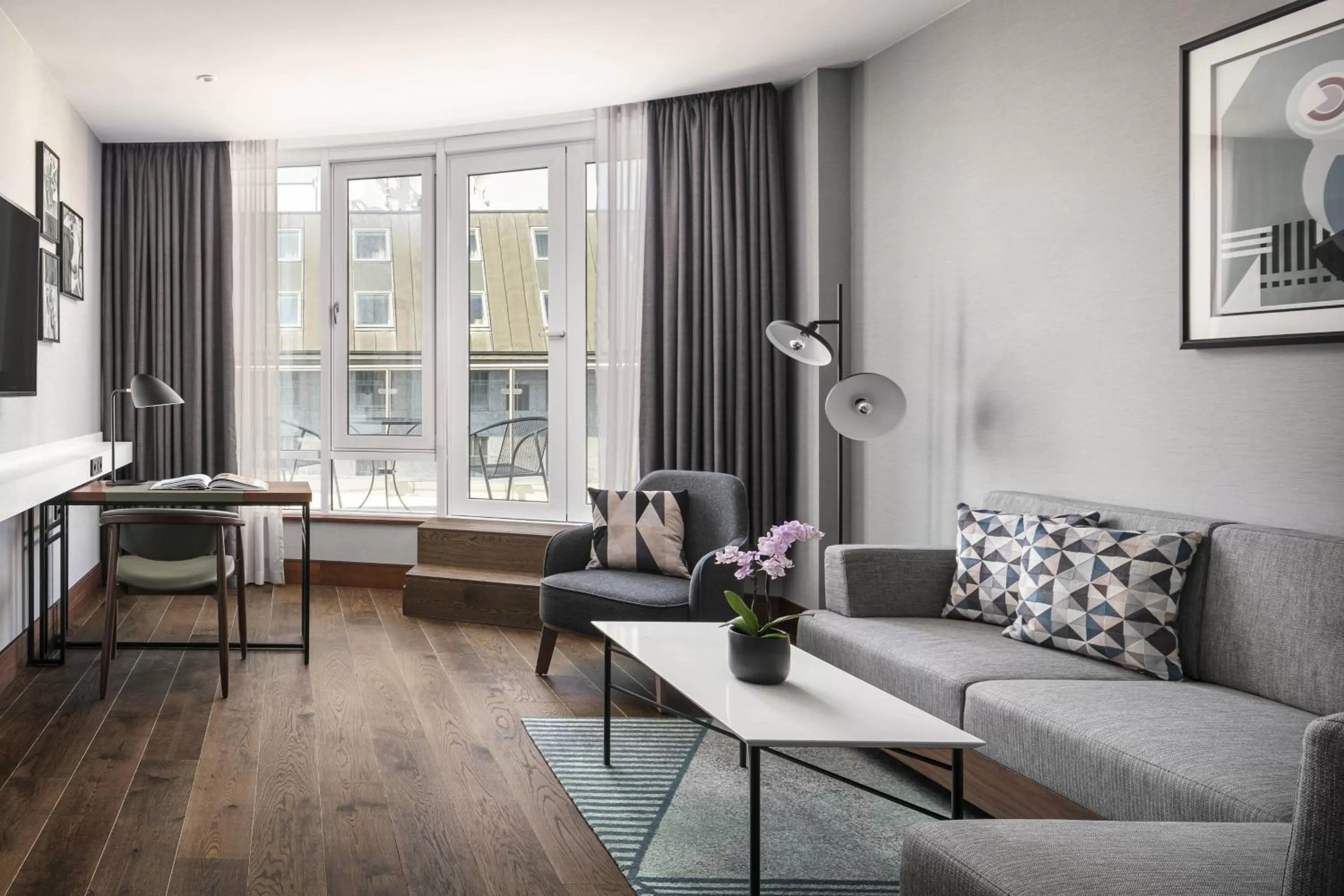 Bedroom in Prague Marriott Hotel