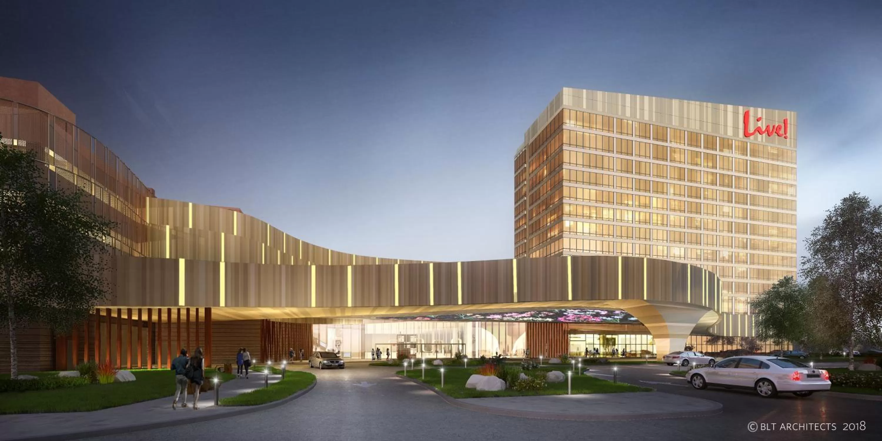 Facade/entrance in Live! Casino & Hotel - Philadelphia