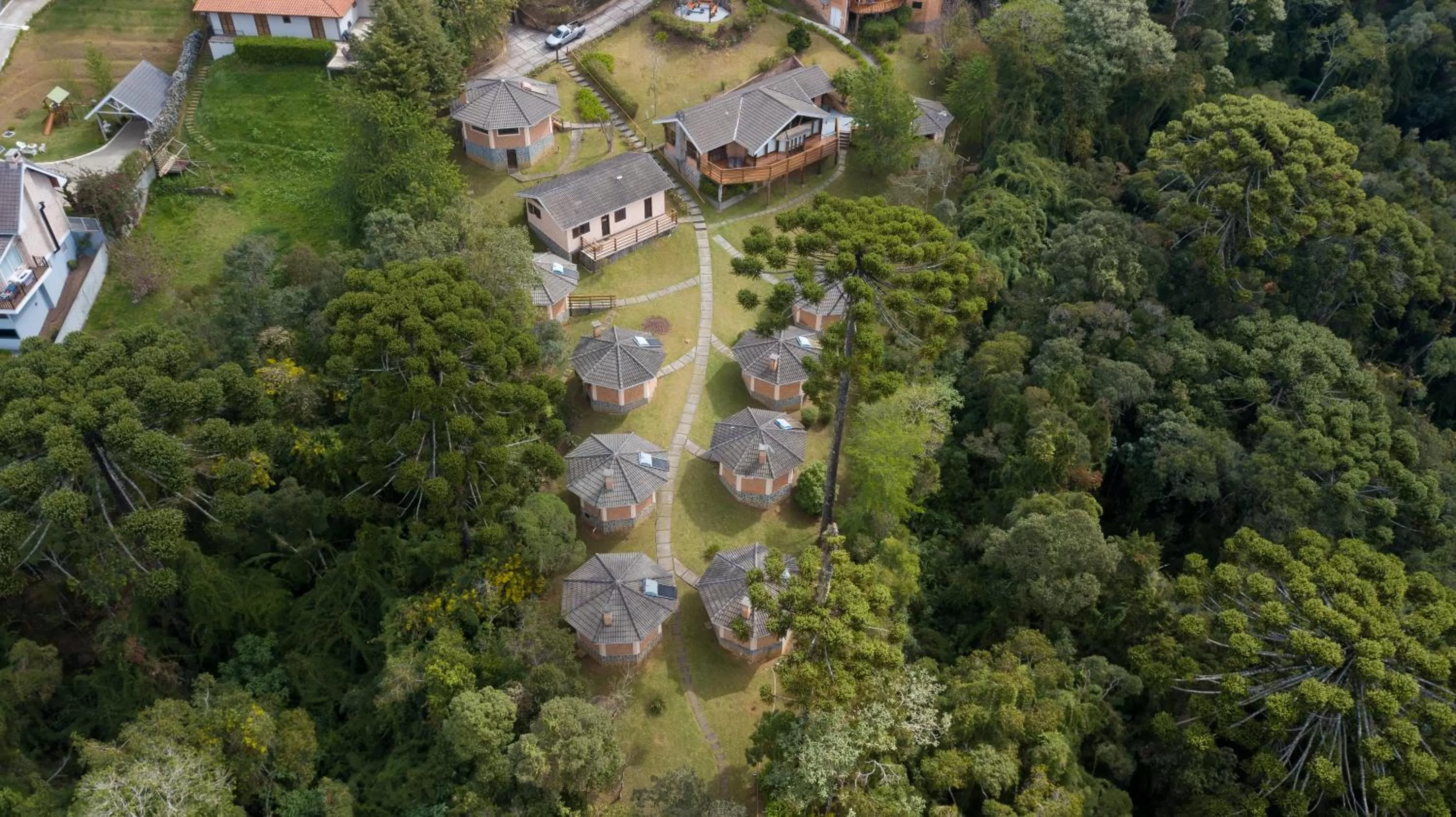 Bird's-eye View in Chalés 3 Pinheiros