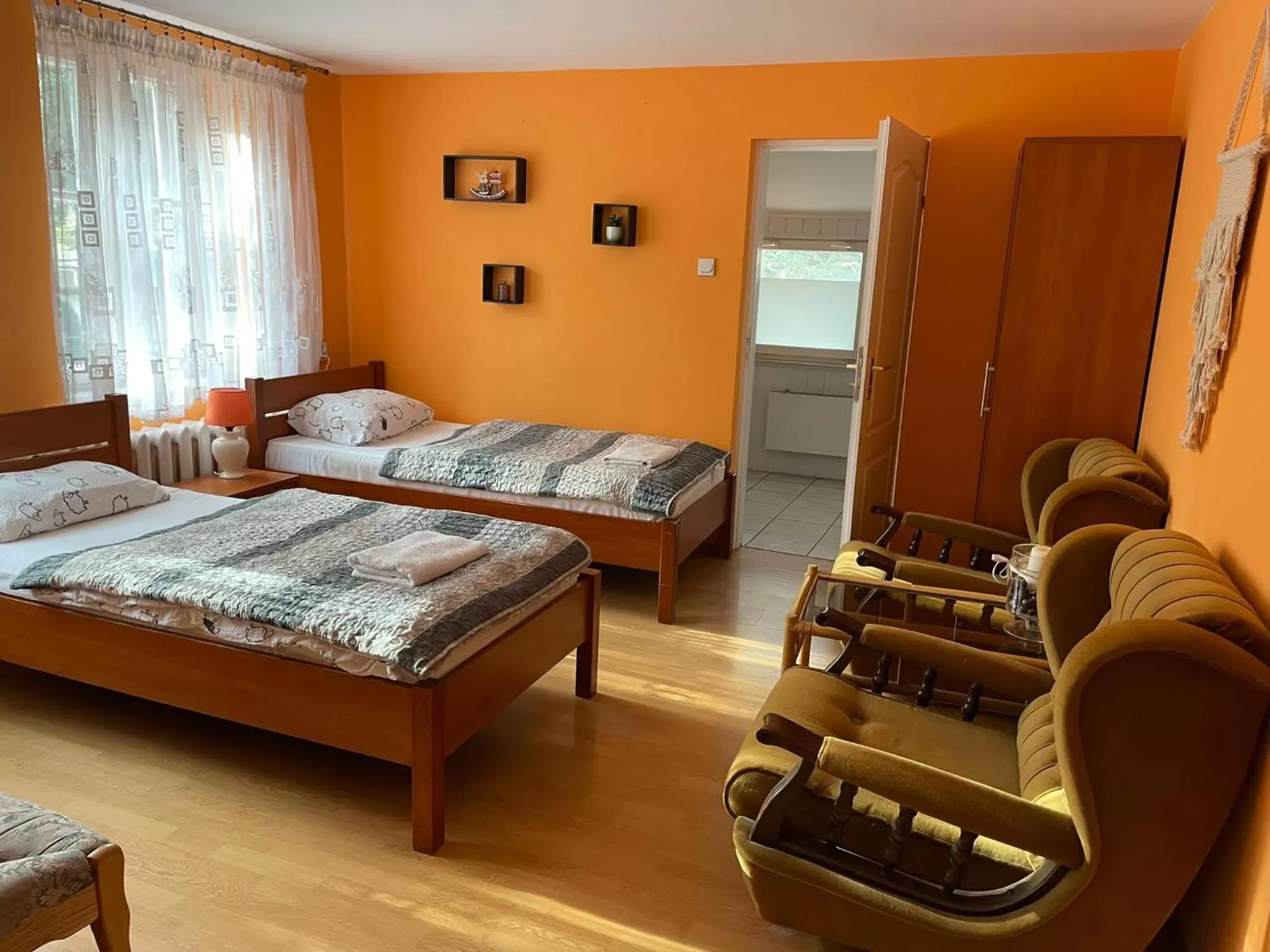 Bed in Dworek Pokoje Gościnne