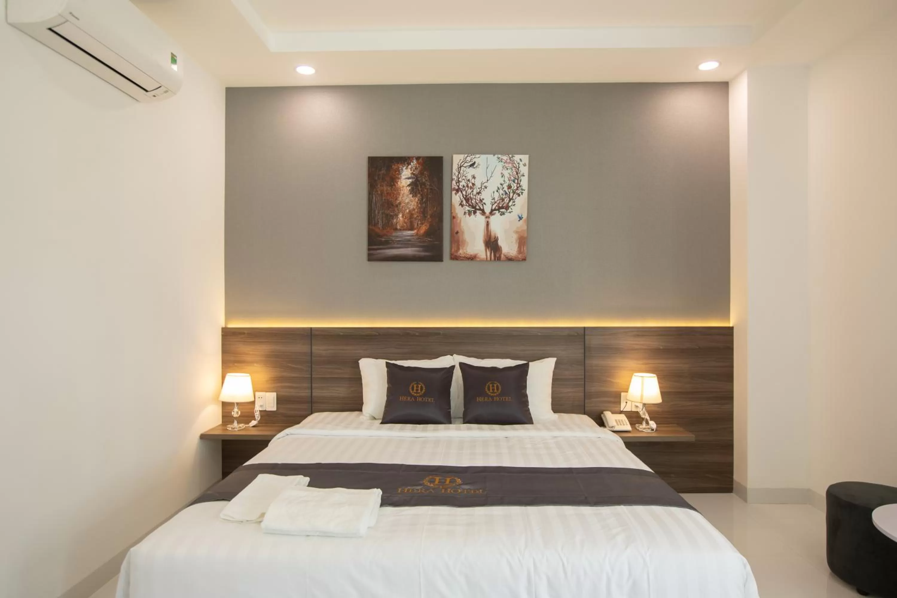 Bed in Hera Hotel Airport