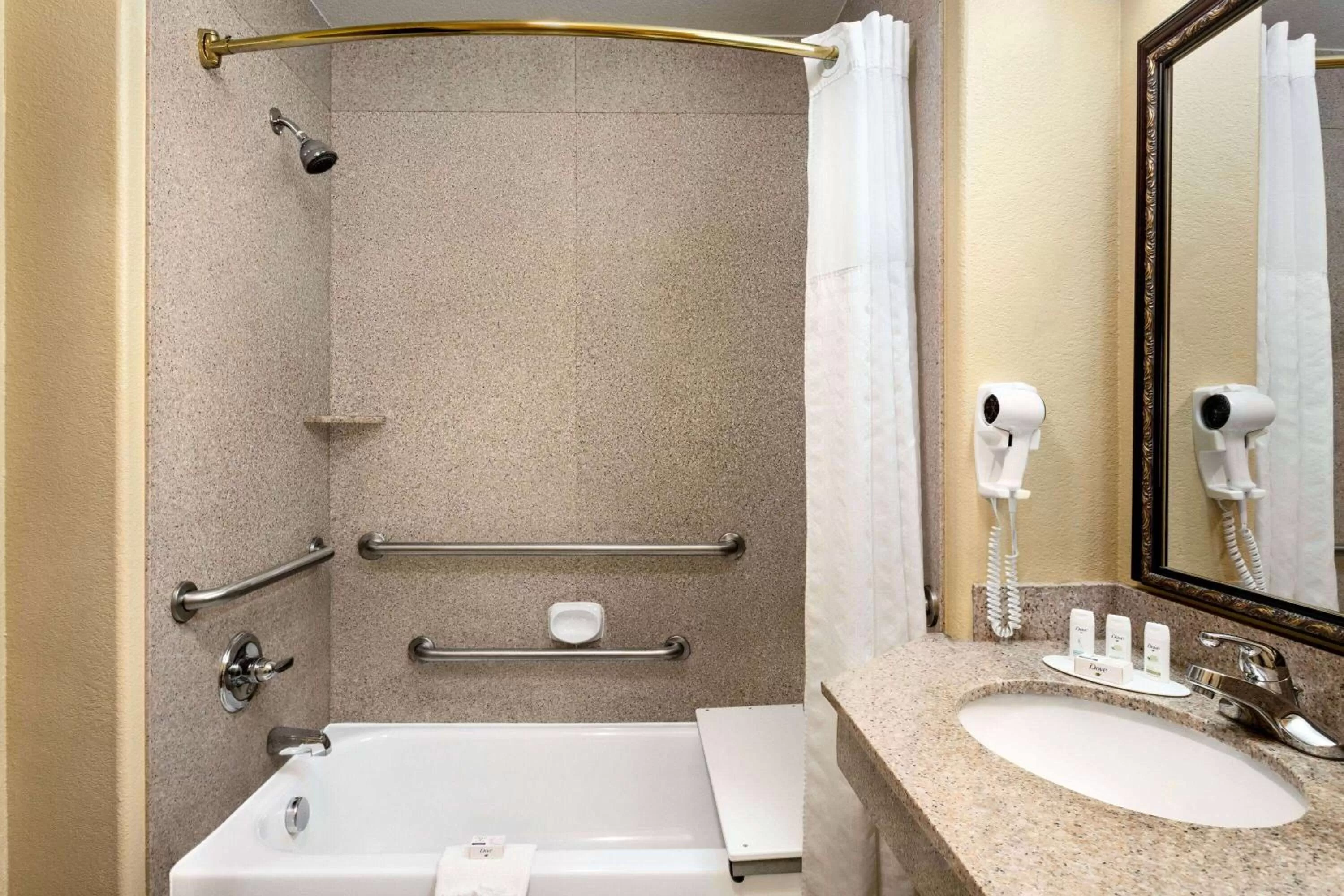 Shower in Baymont by Wyndham Wichita Falls