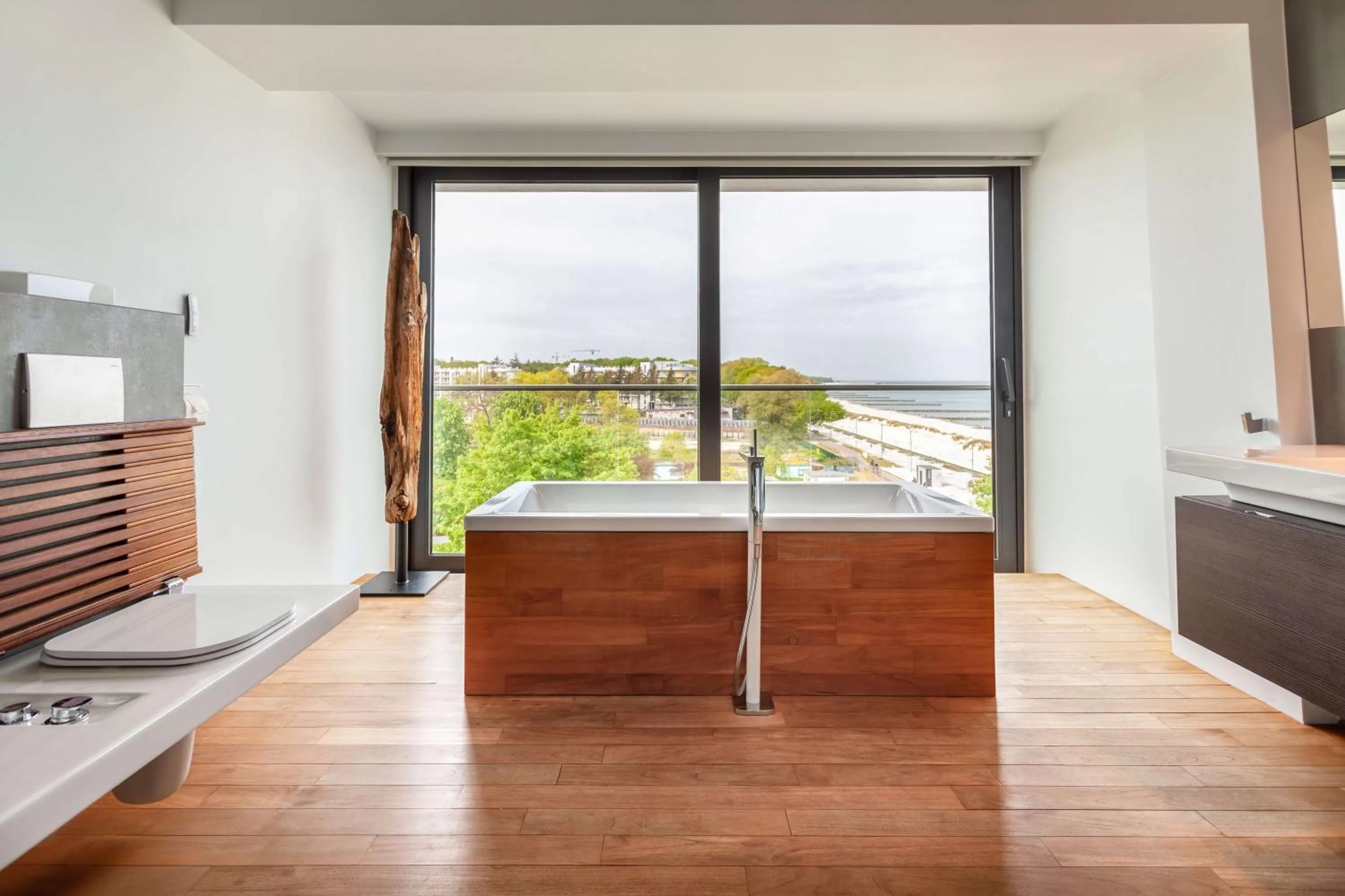 Bathroom in Marine Hotel by Zdrojowa