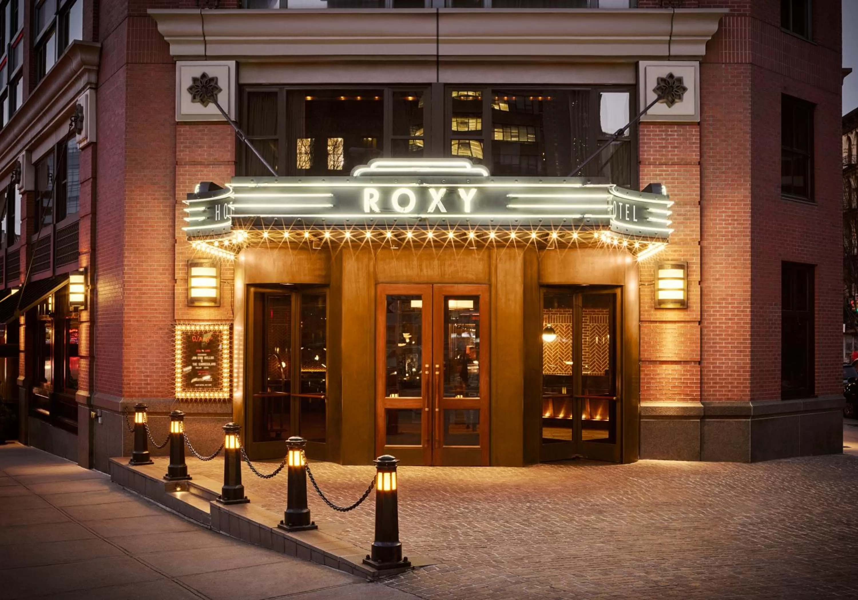 Facade/entrance in Roxy Hotel New York