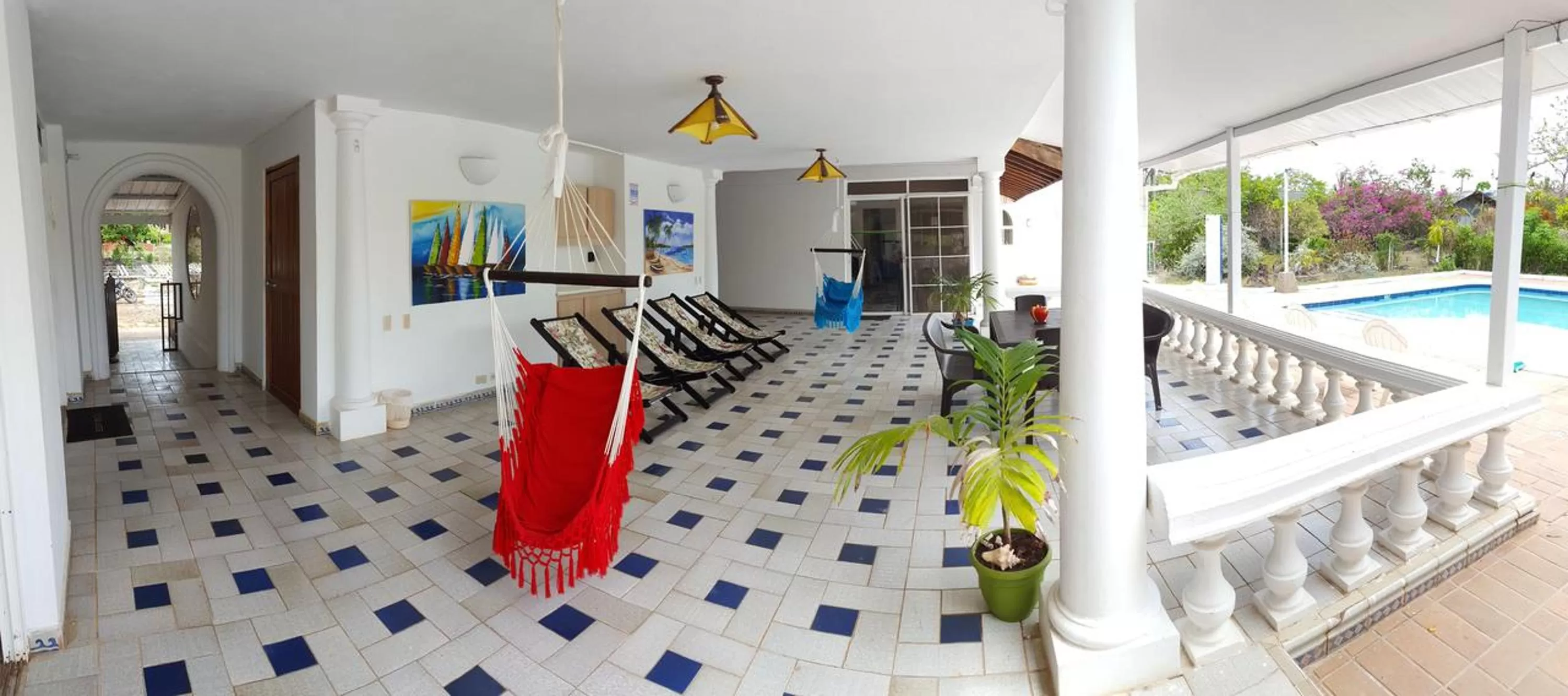 Patio in Coral House San Andres