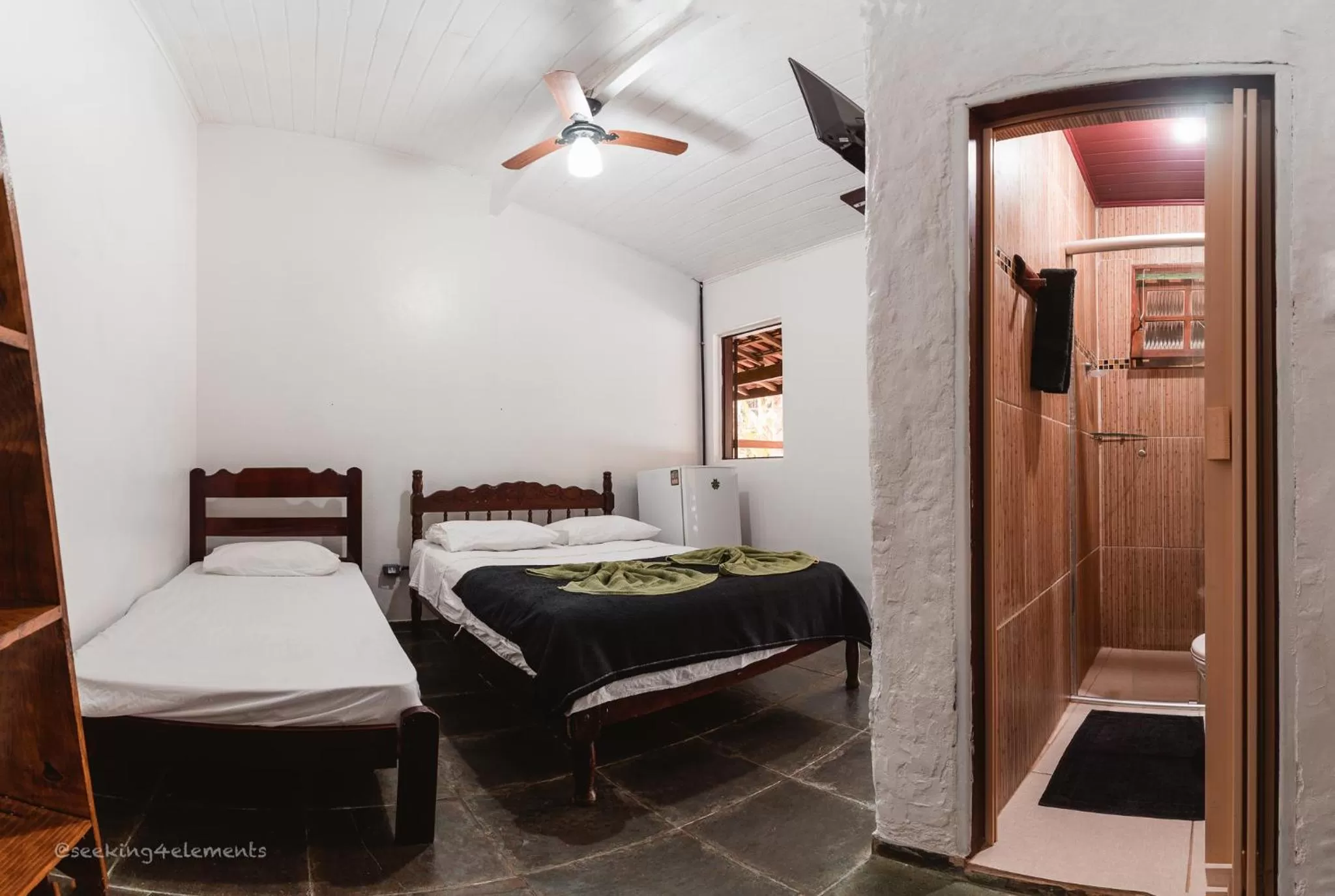 Bed in Pousada e Hostel Marthi