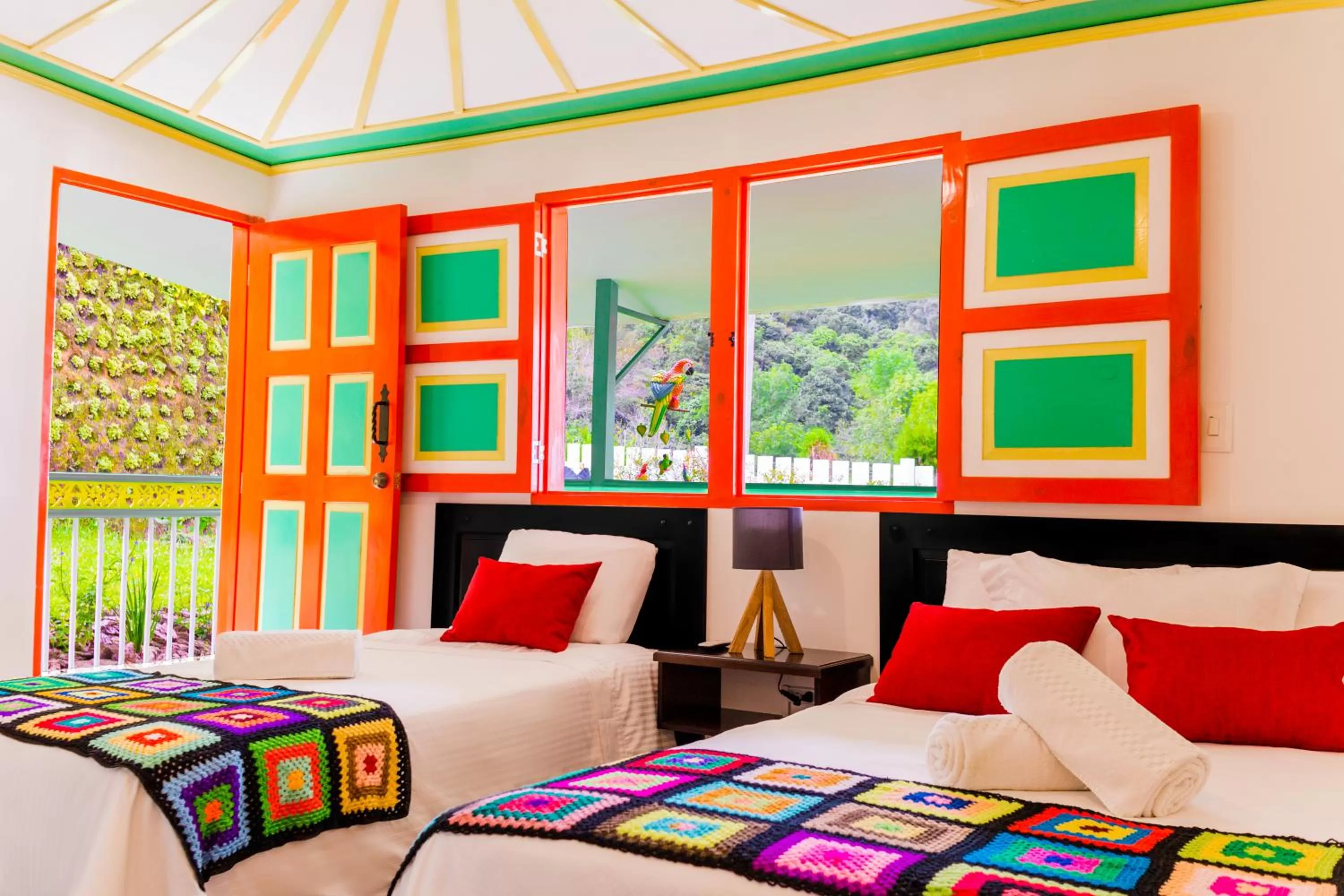 Photo of the whole room, Bed in Hotel Mirador de Boquia Salento