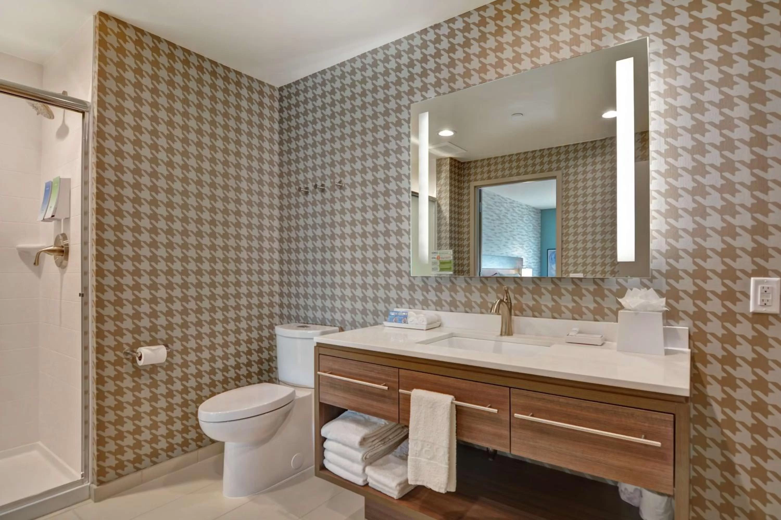 Bathroom in Home2 Suites By Hilton Charlotte Piper Glen