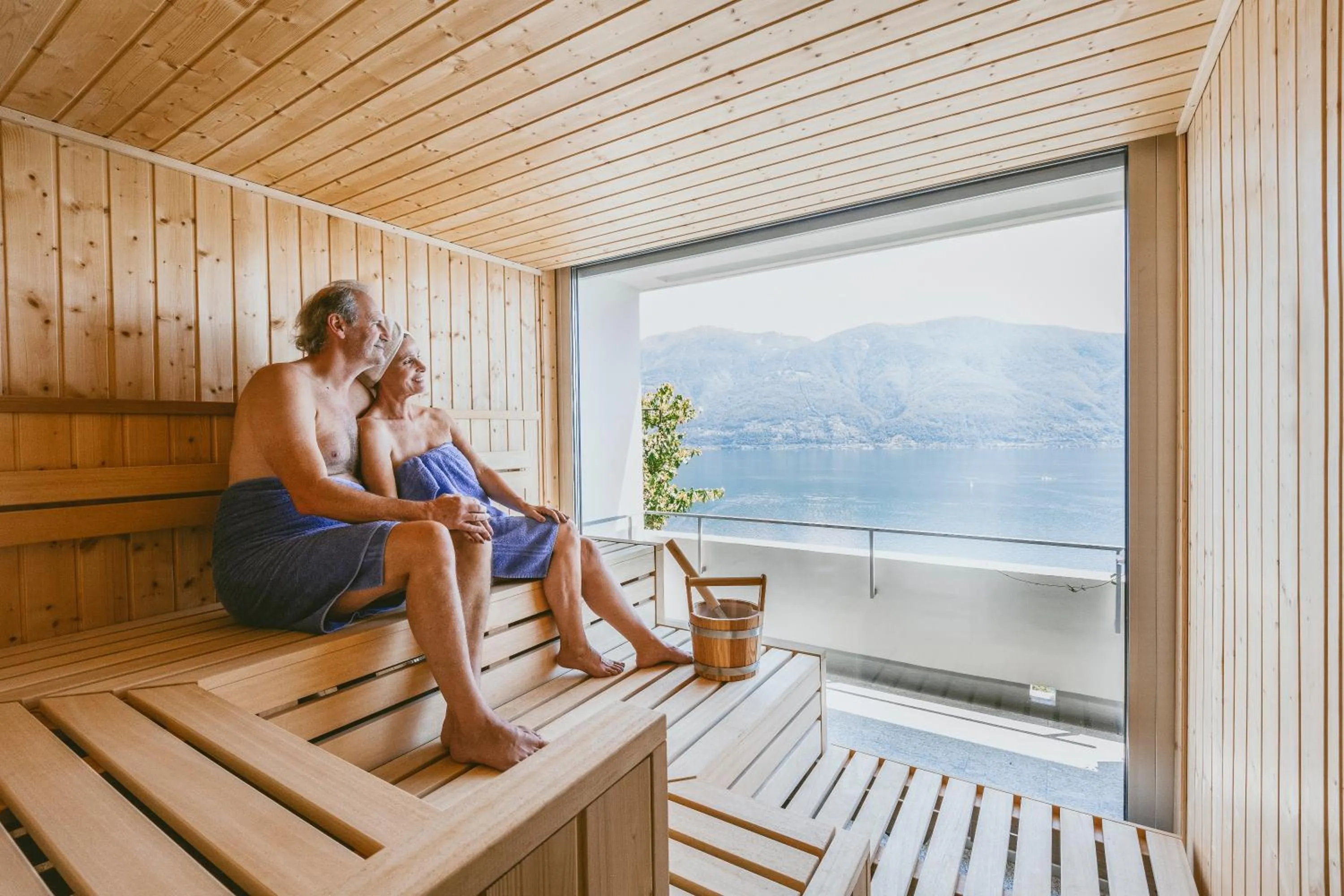 Sauna in Casa Berno Panorama Resort