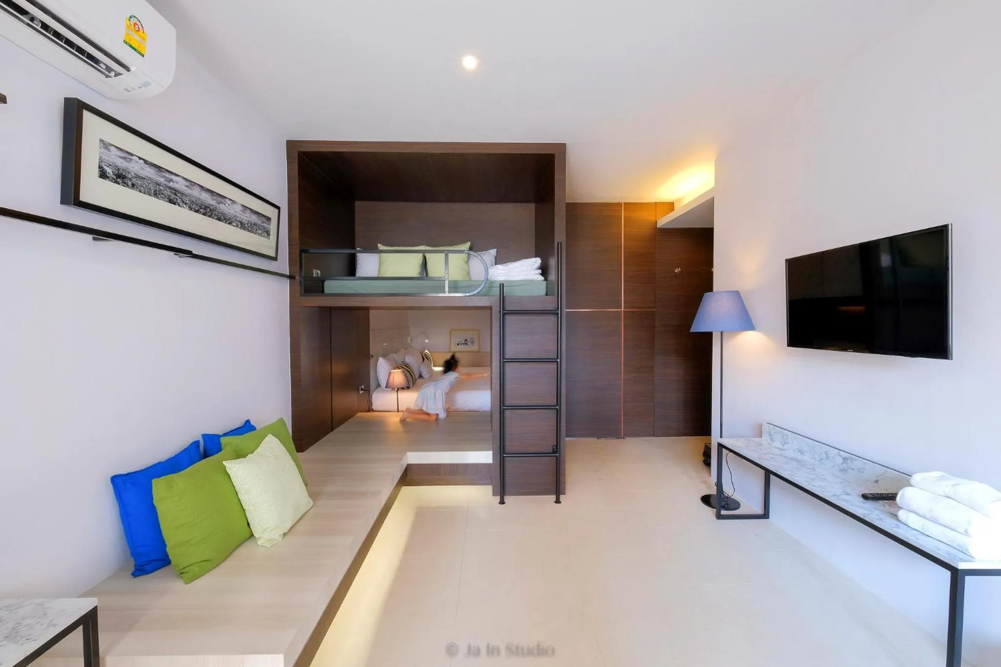 Bed in NornDee Hotel