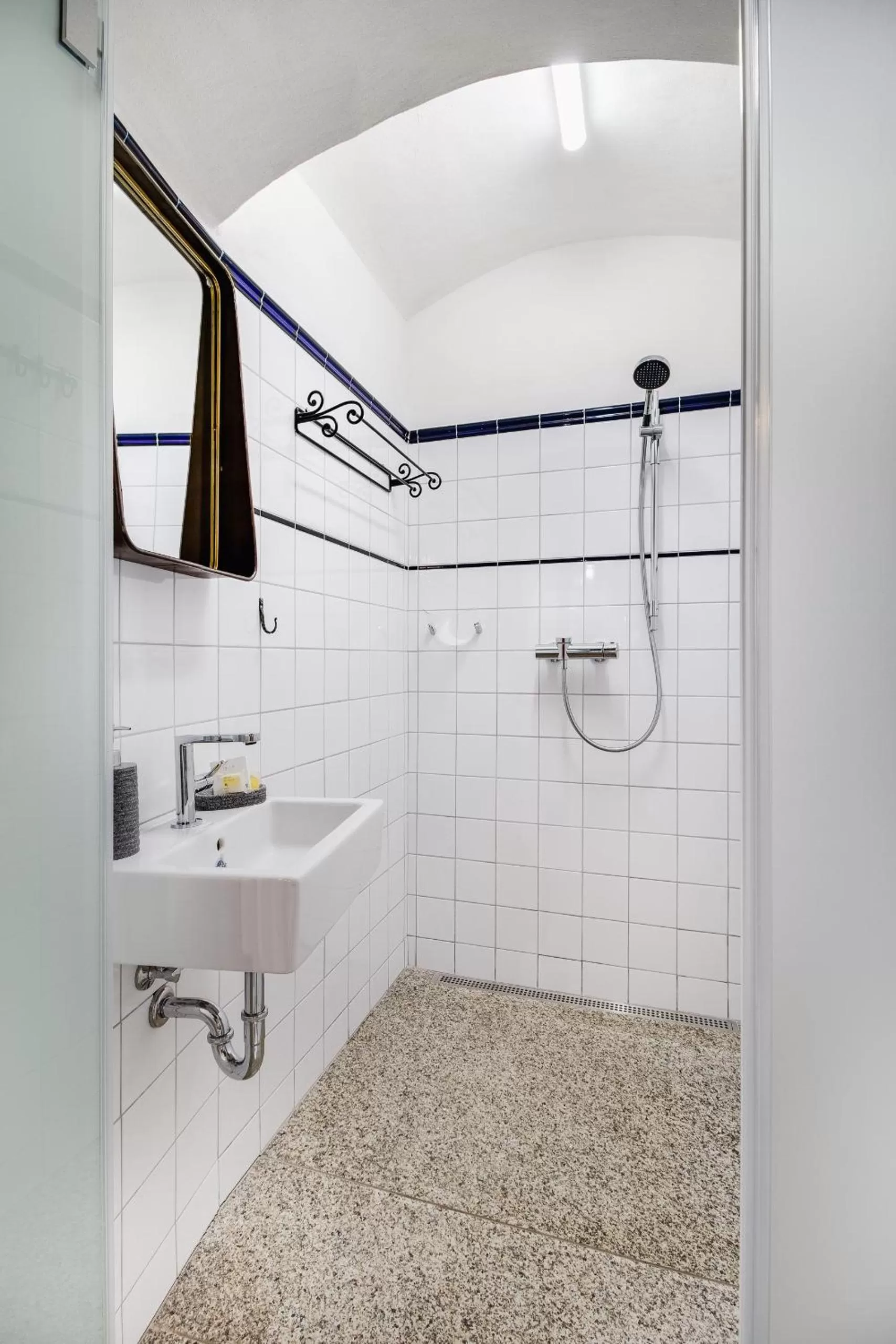 Shower, Bathroom in Apartmány Šupina