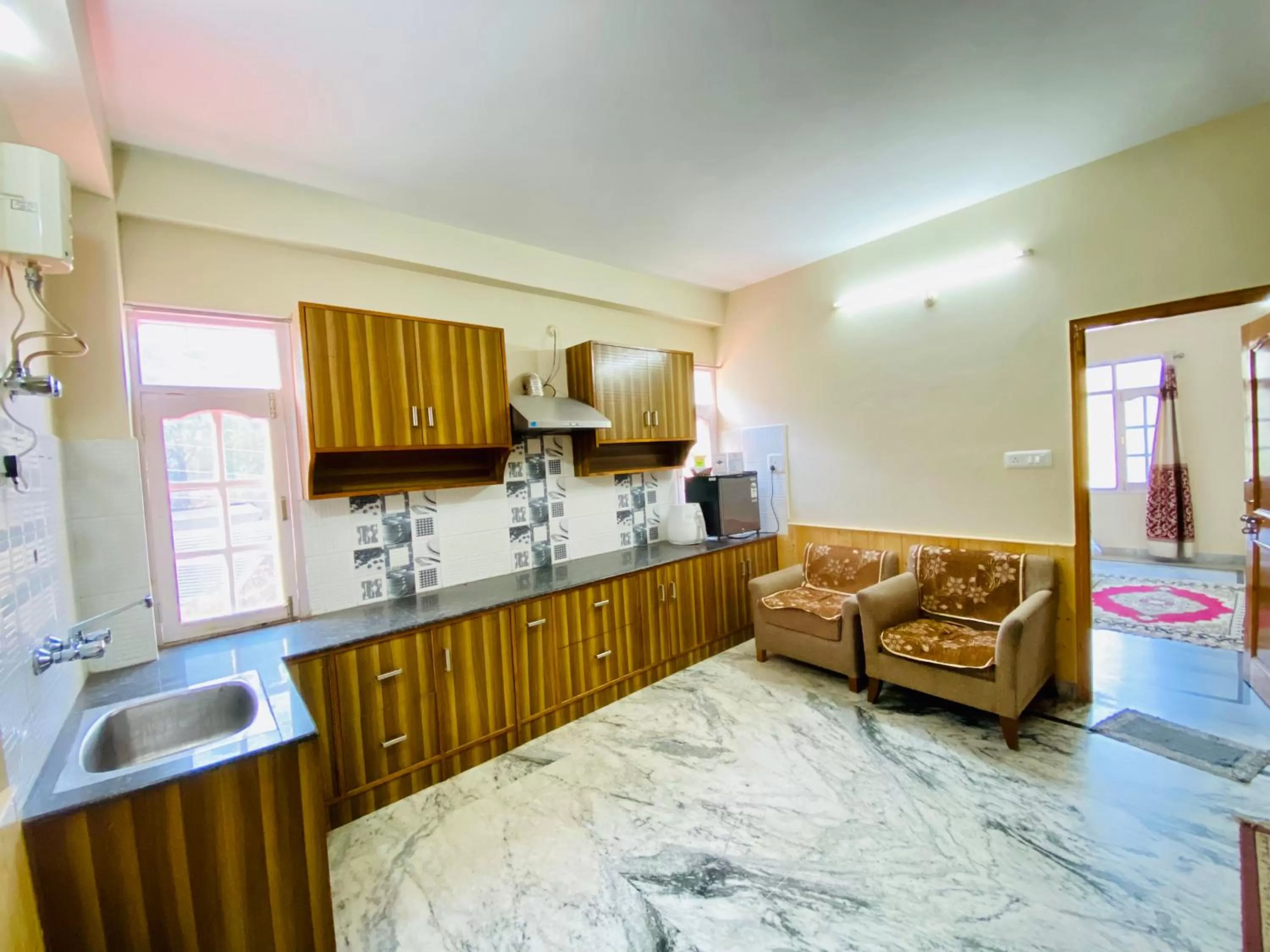 kitchen in Sai Cottage Shimla