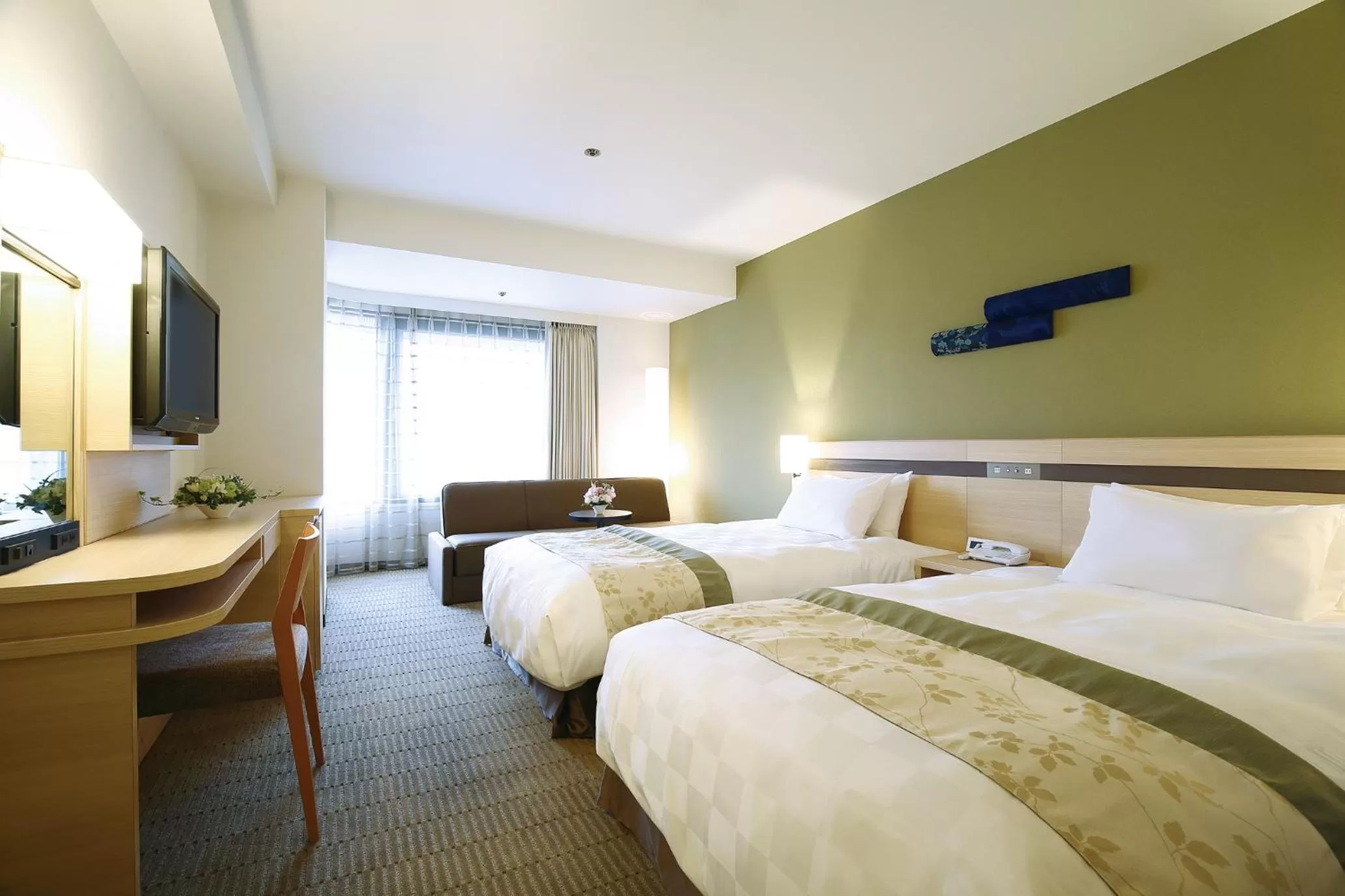 Bed in Karasuma Kyoto Hotel