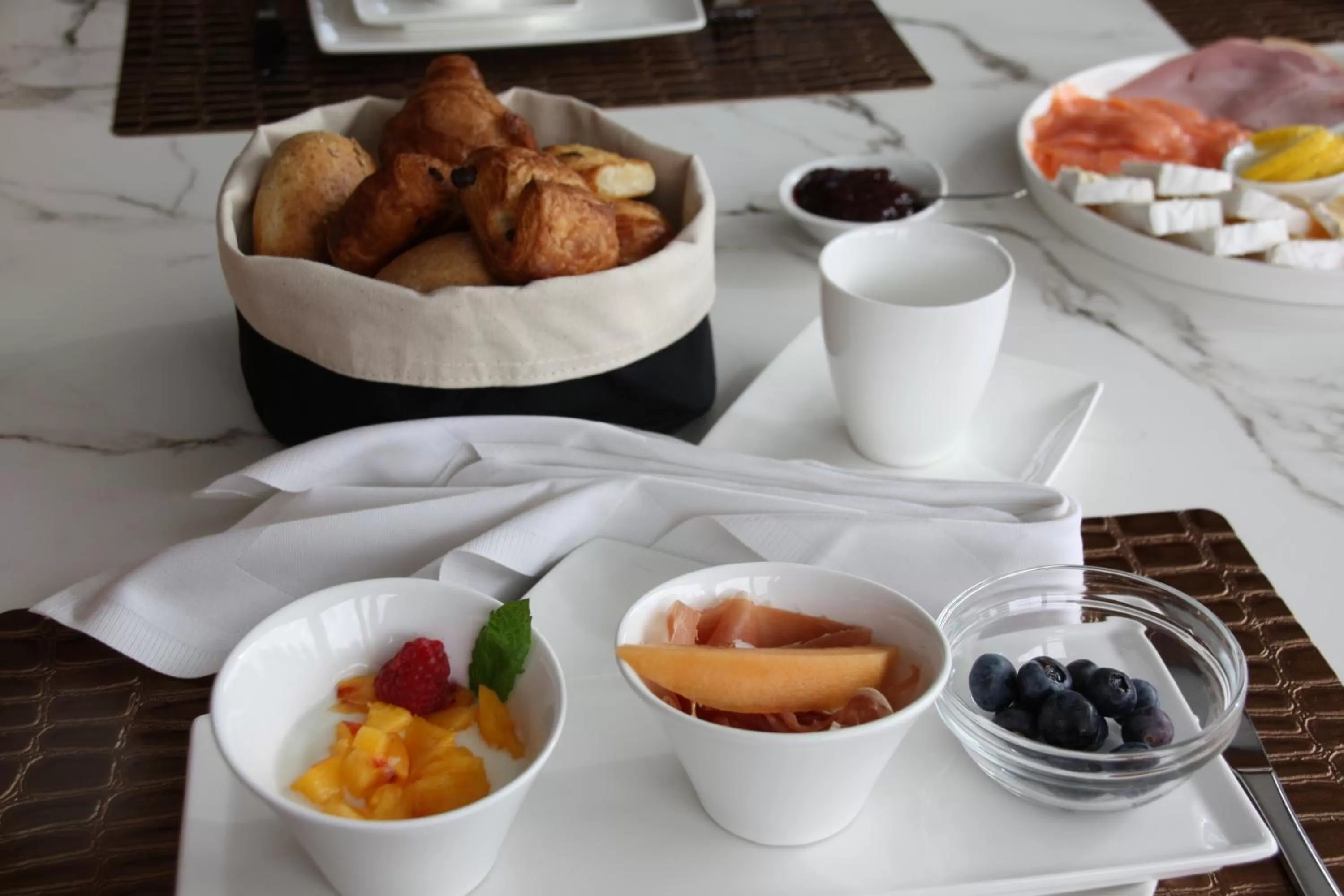 Food close-up in B&B The View Bis