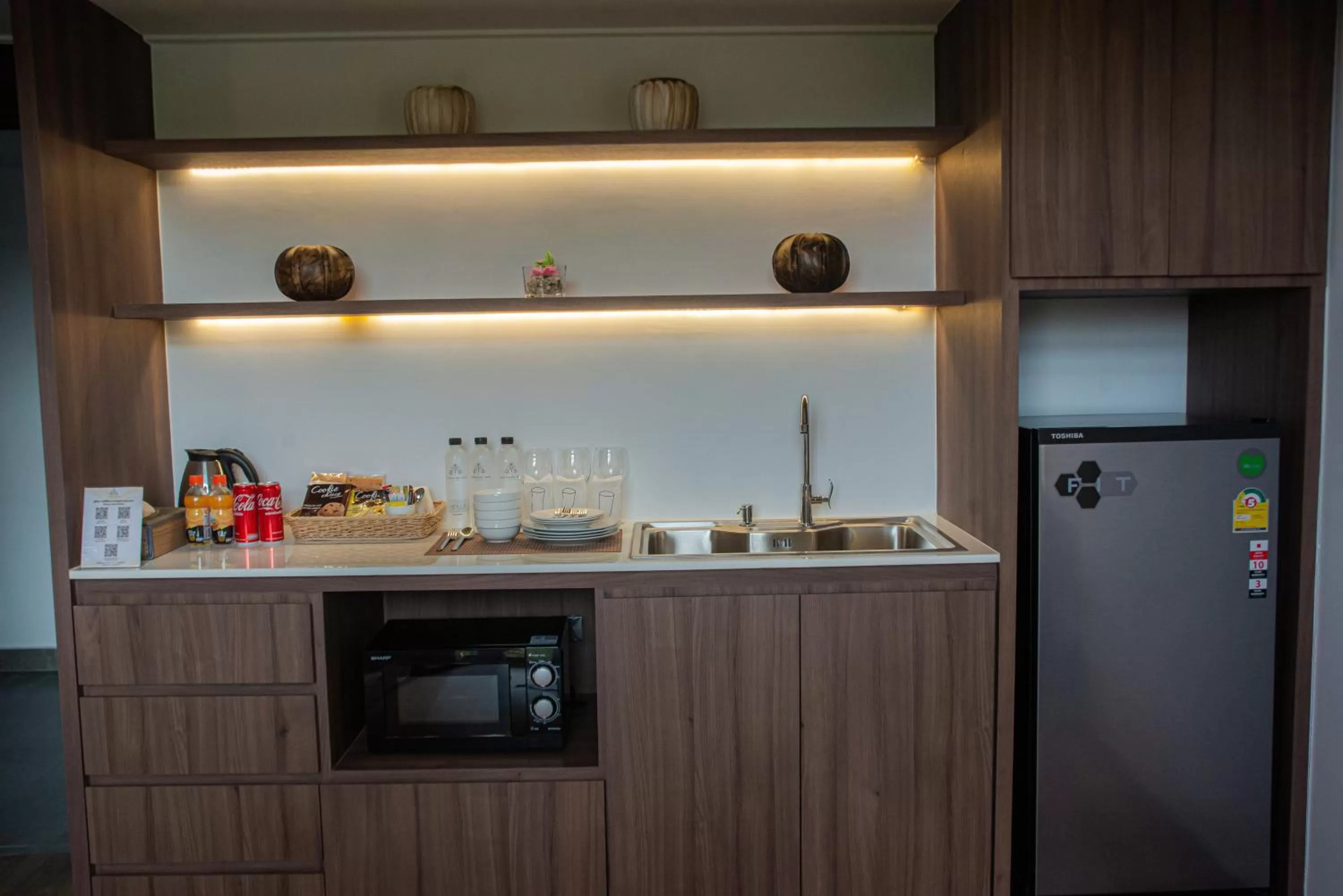 Kitchen or kitchenette in Sareeviengping Hotel Chiangmai