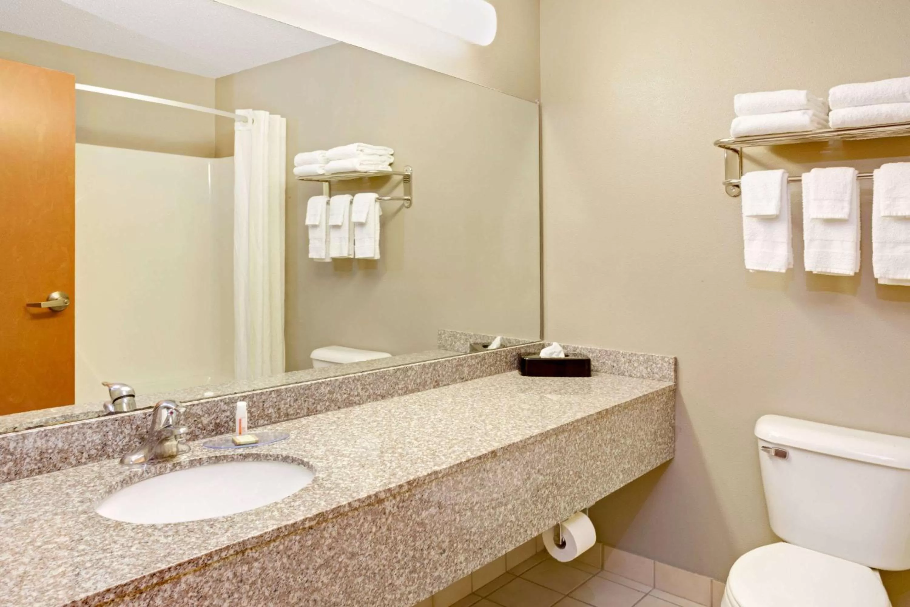 Bathroom in Super 8 by Wyndham South Bend