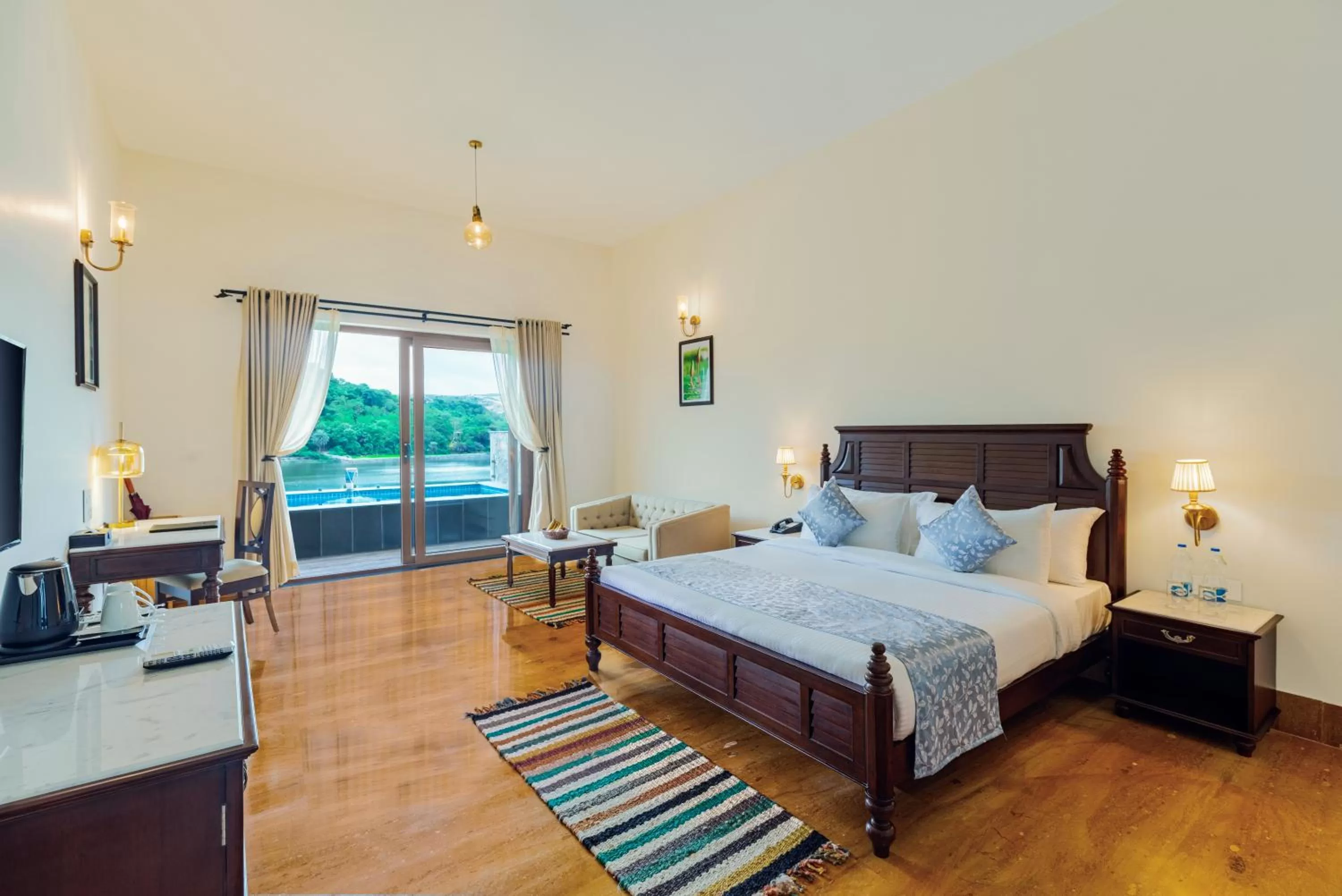 Property building, Bed in Sarasiruham Resort - Private Pool Villa in Udaipur