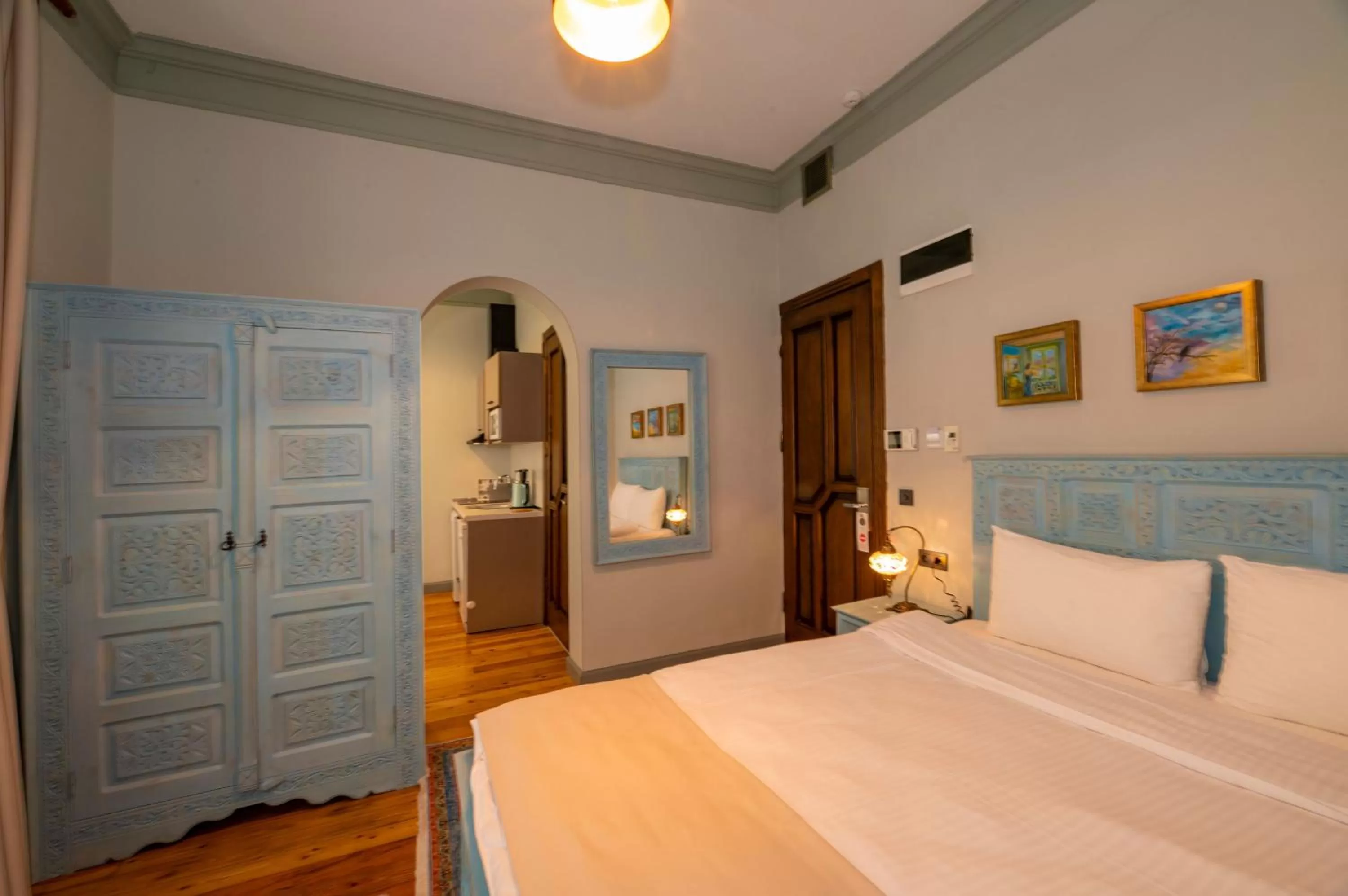 Bed in O'Pera Okanlı Suites