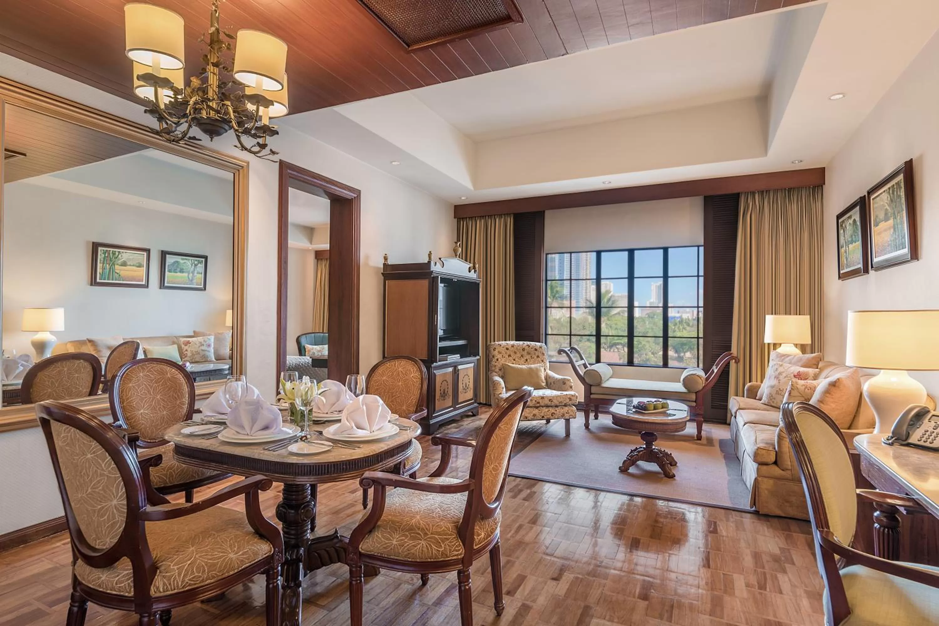 Living room in The Manila Hotel